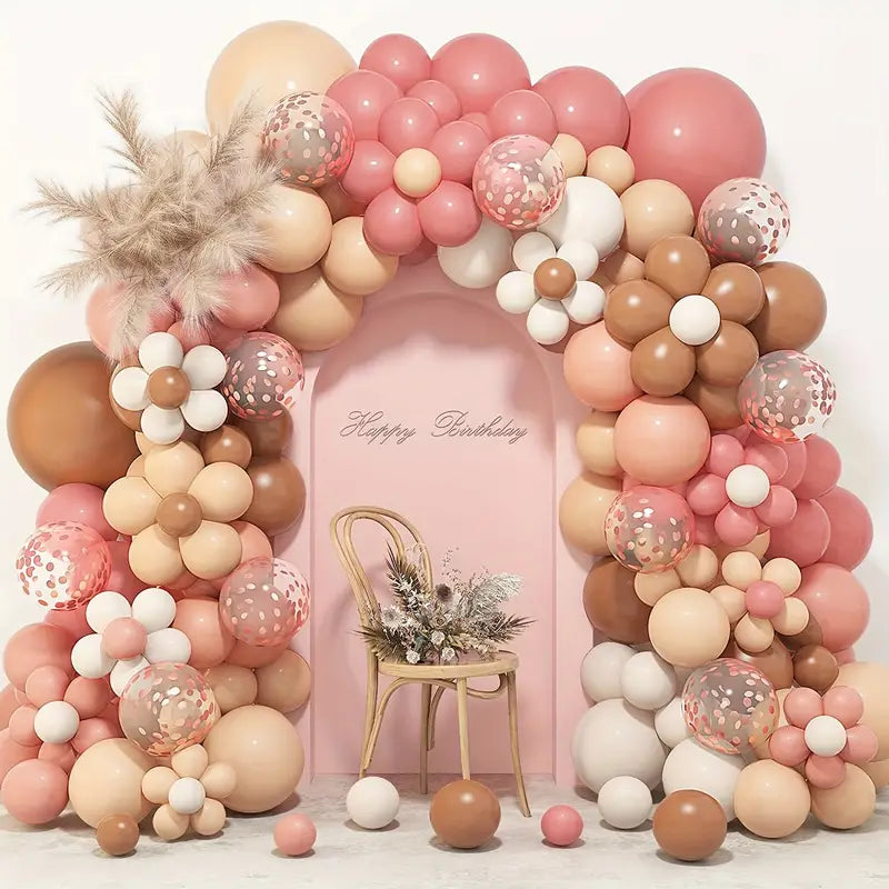 X061: 130pcs,Balloons for Happy Birthday Wedding Anniversary Valentine&