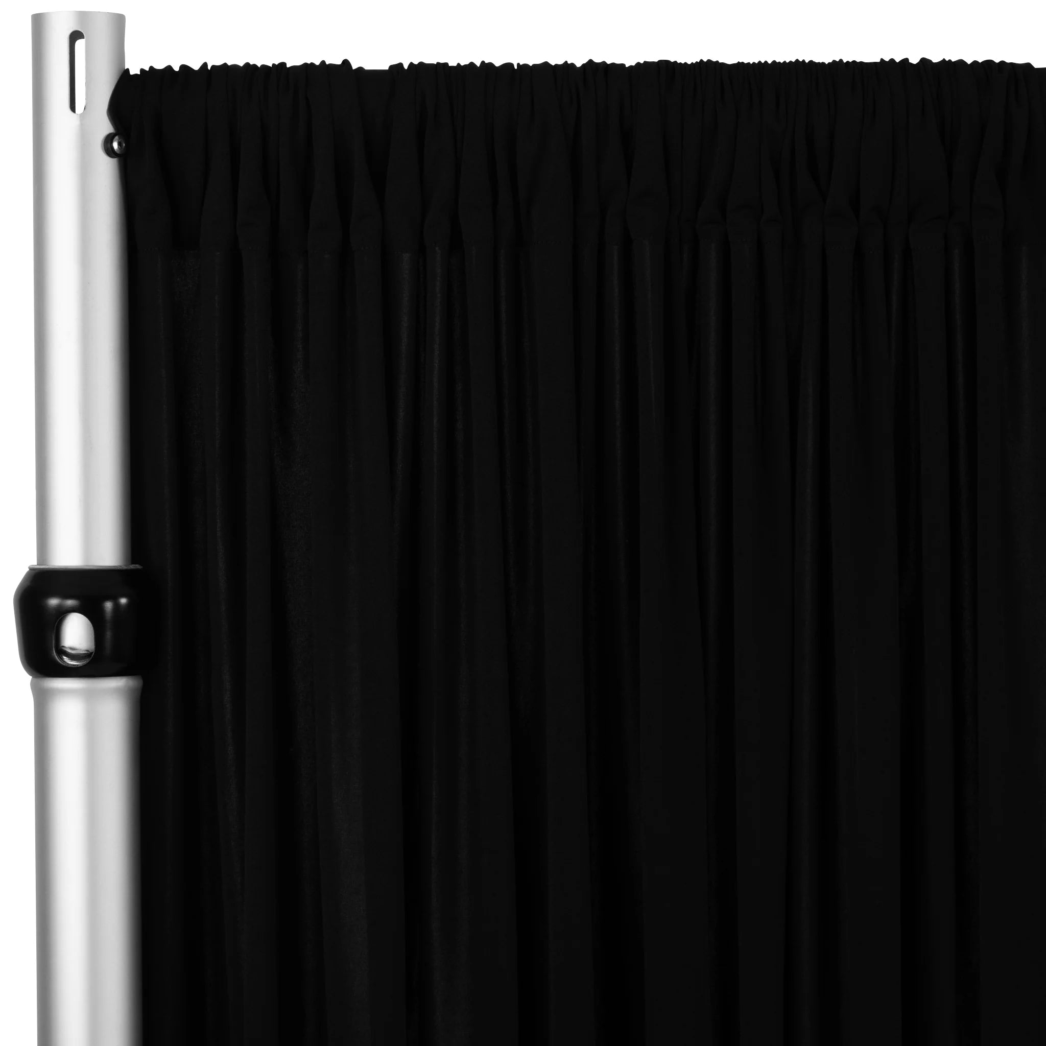Spandex 4-way Stretch Drape Curtain With Rod Pockets Rose Morning