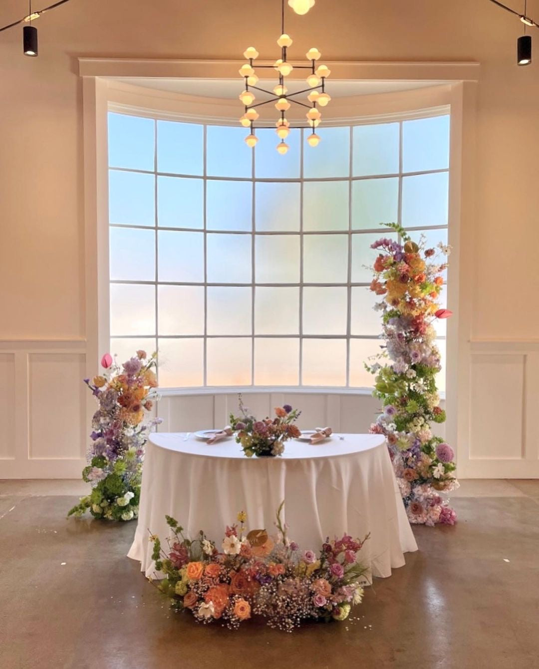 Rainbow:2023 New Wedding Party Background Floral Arch Decoration Including Frame Rose Morning