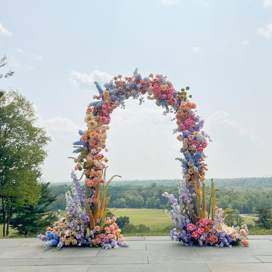 Gill : 2023 New Wedding Party Background Floral Arch Decoration Including Frame Rose Morning