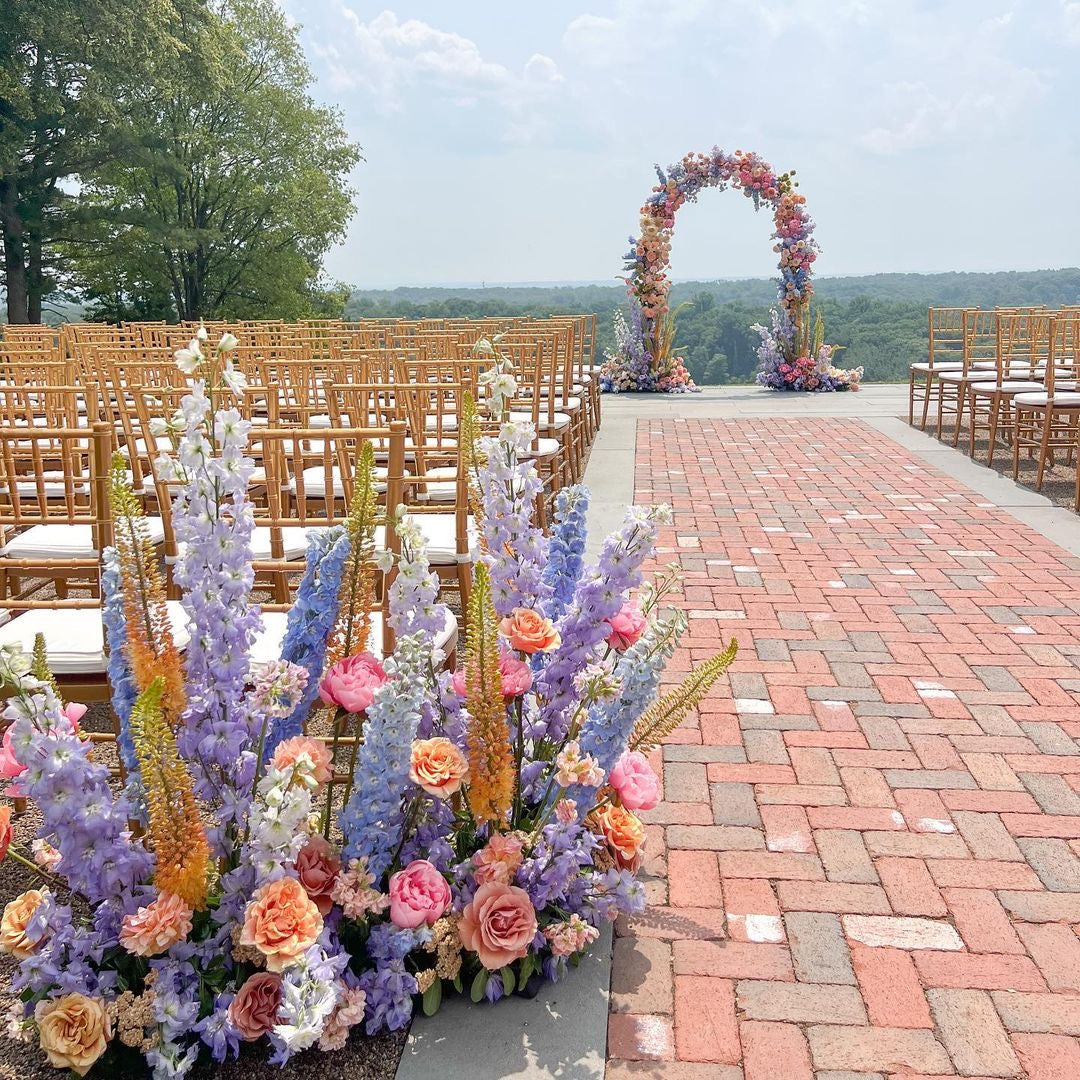 Gill : 2023 New Wedding Party Background Floral Arch Decoration Including Frame Rose Morning