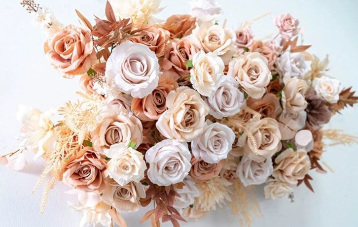 Crisp:Artificial Flower Hanging Floral Ceiling Decoration Wedding Ceiling Rose Morning