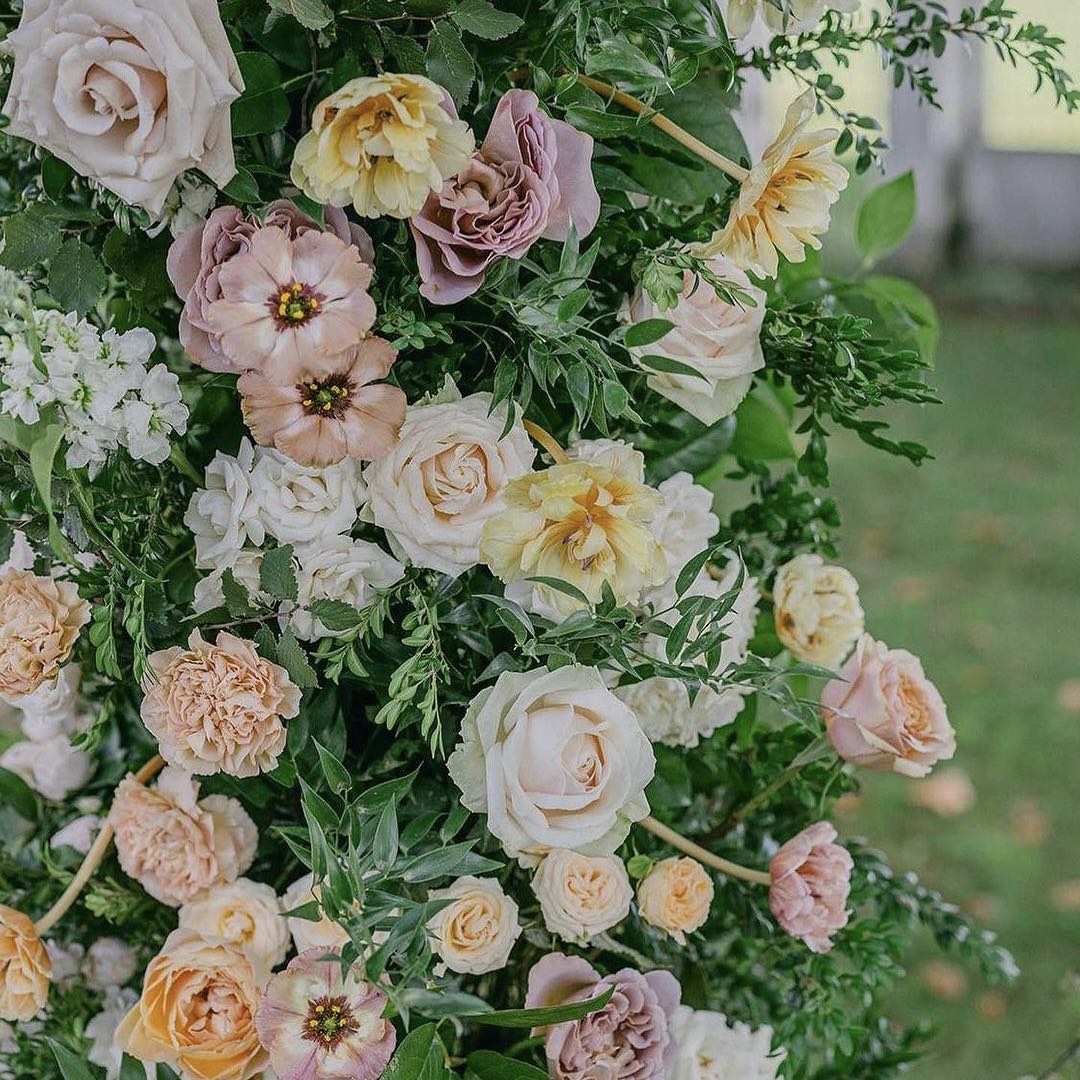 Irma : 2023 New Wedding Party Background Floral Arch Decoration Including Frame -R0001 Rose Morning