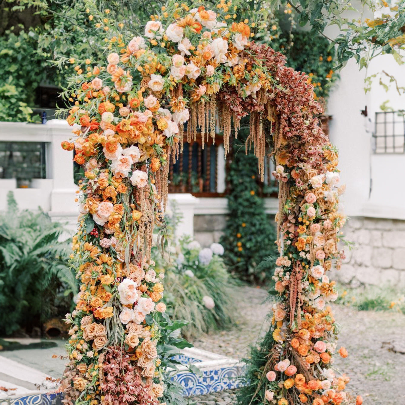 Chantall : 2023 New Wedding Party Background Floral Arch Decoration Including Frame -R9981 Rose Morning