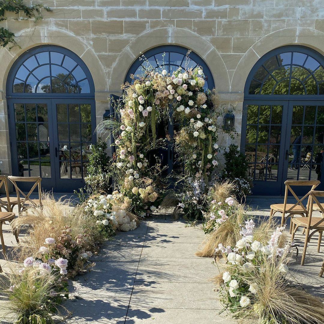 Wylla : 2023 New Wedding Party Background Floral Arch Decoration Including Frame -R097 Rose Morning