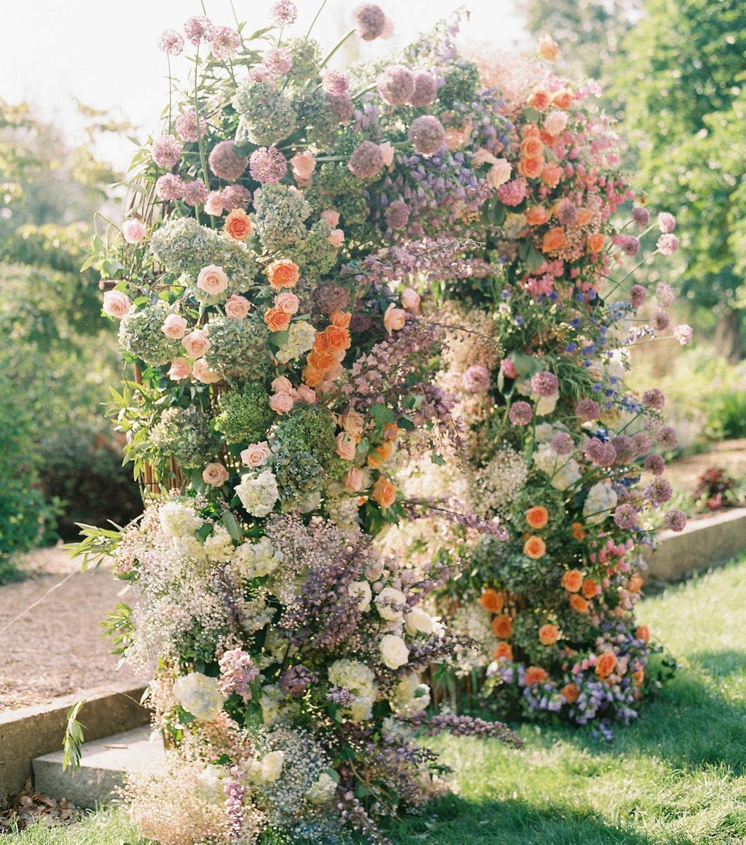 Caree : 2023 New Wedding Party Background Floral Arch Decoration include Frame Rose Morning