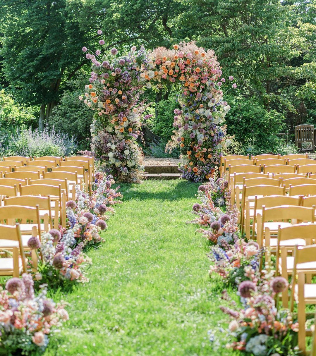 Caree : 2023 New Wedding Party Background Floral Arch Decoration include Frame Rose Morning