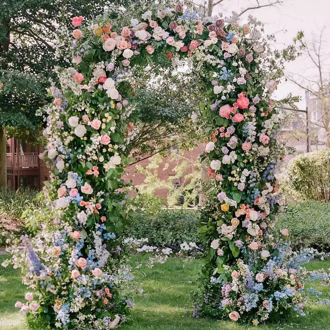 Betsy : New Wedding Party Background Floral Arch Decoration Rose Morning