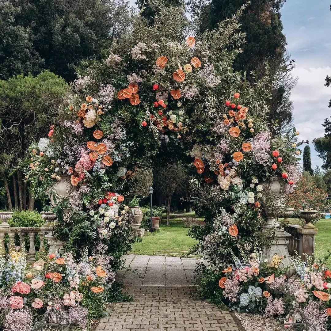 Ndia : New Wedding Party Background Floral Arch Decoration Rose Morning