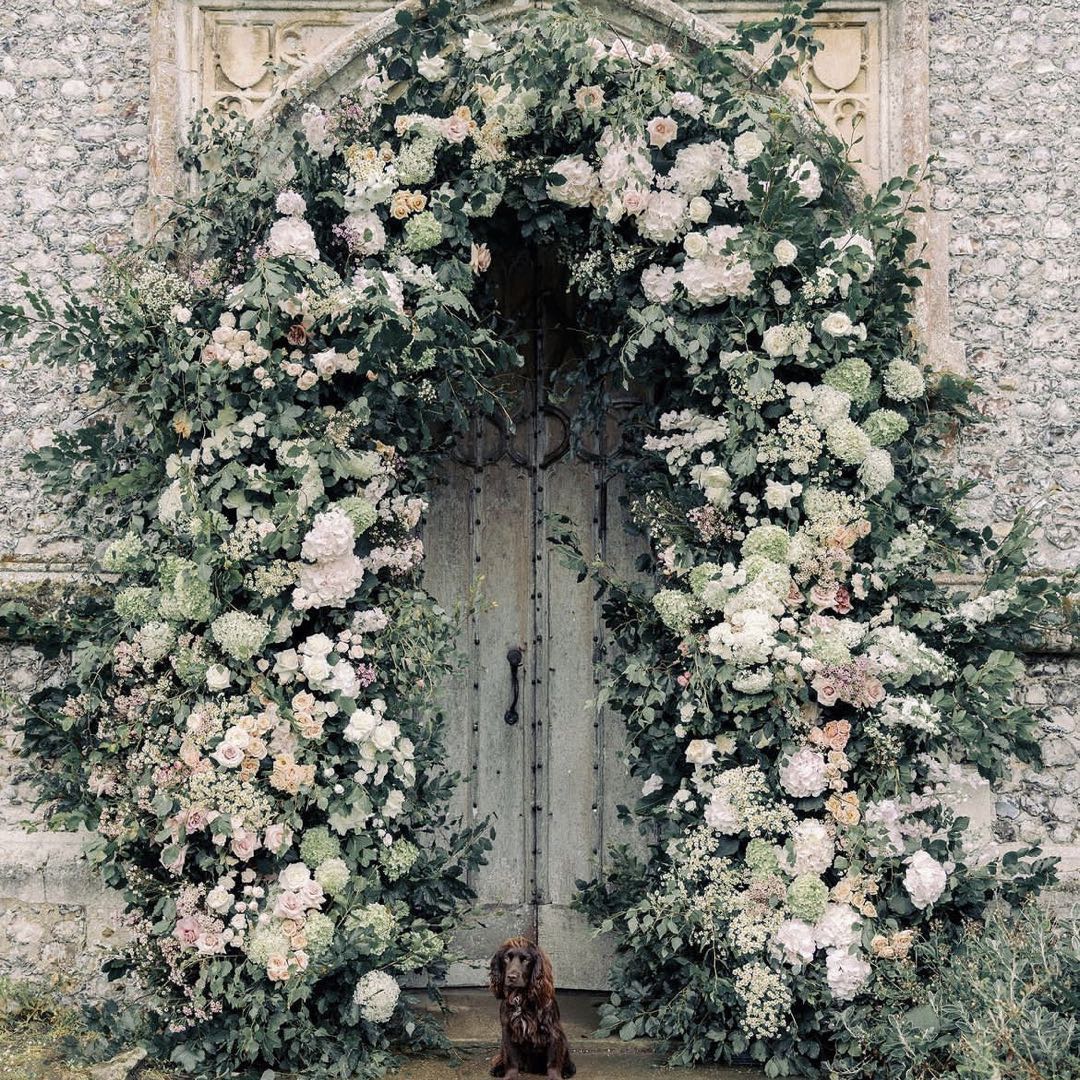 Prima : New Wedding Party Background Floral Arch Decoration Rose Morning