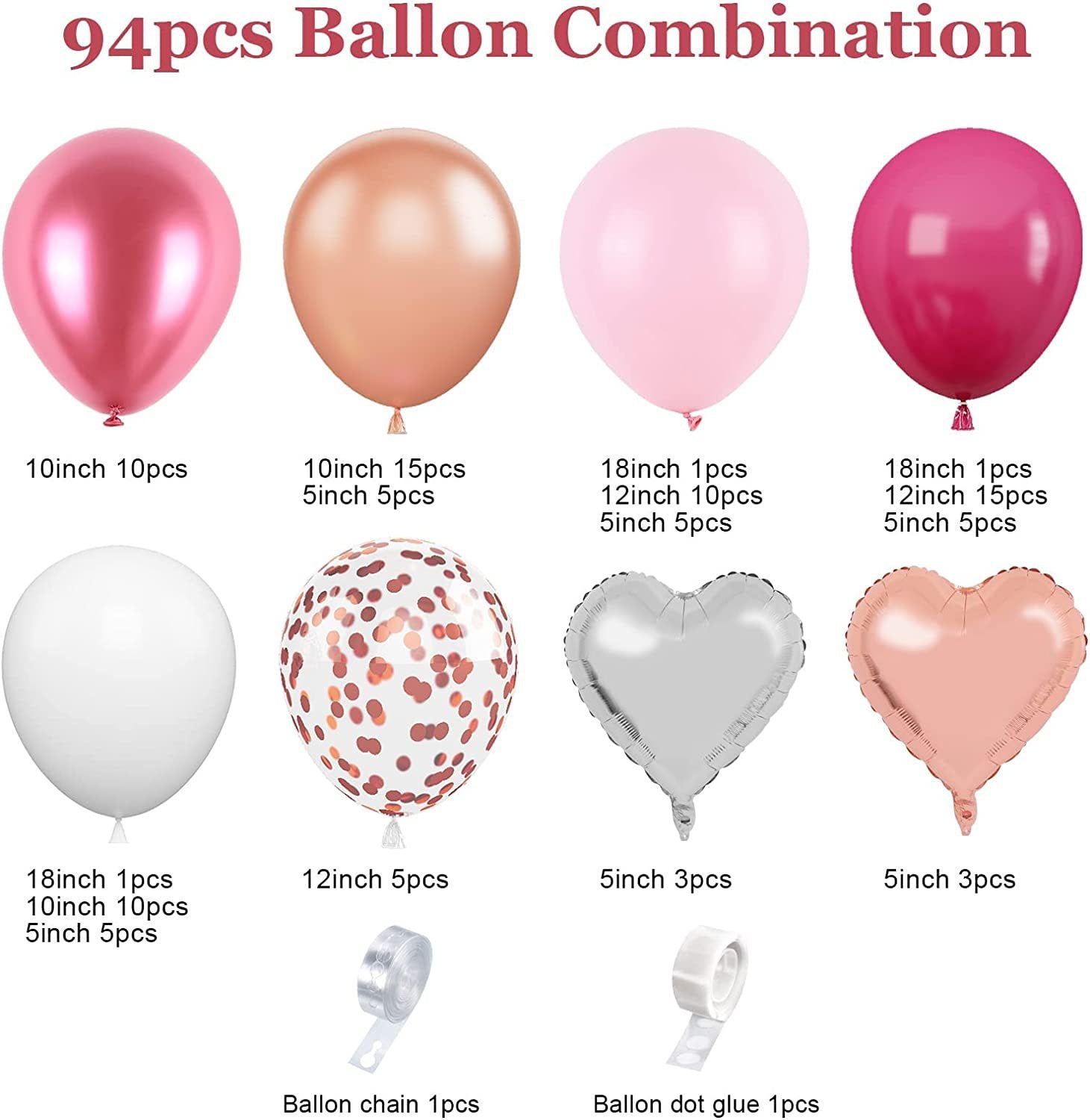 X053: Balloons for Happy Birthday Wedding Anniversary Valentine&