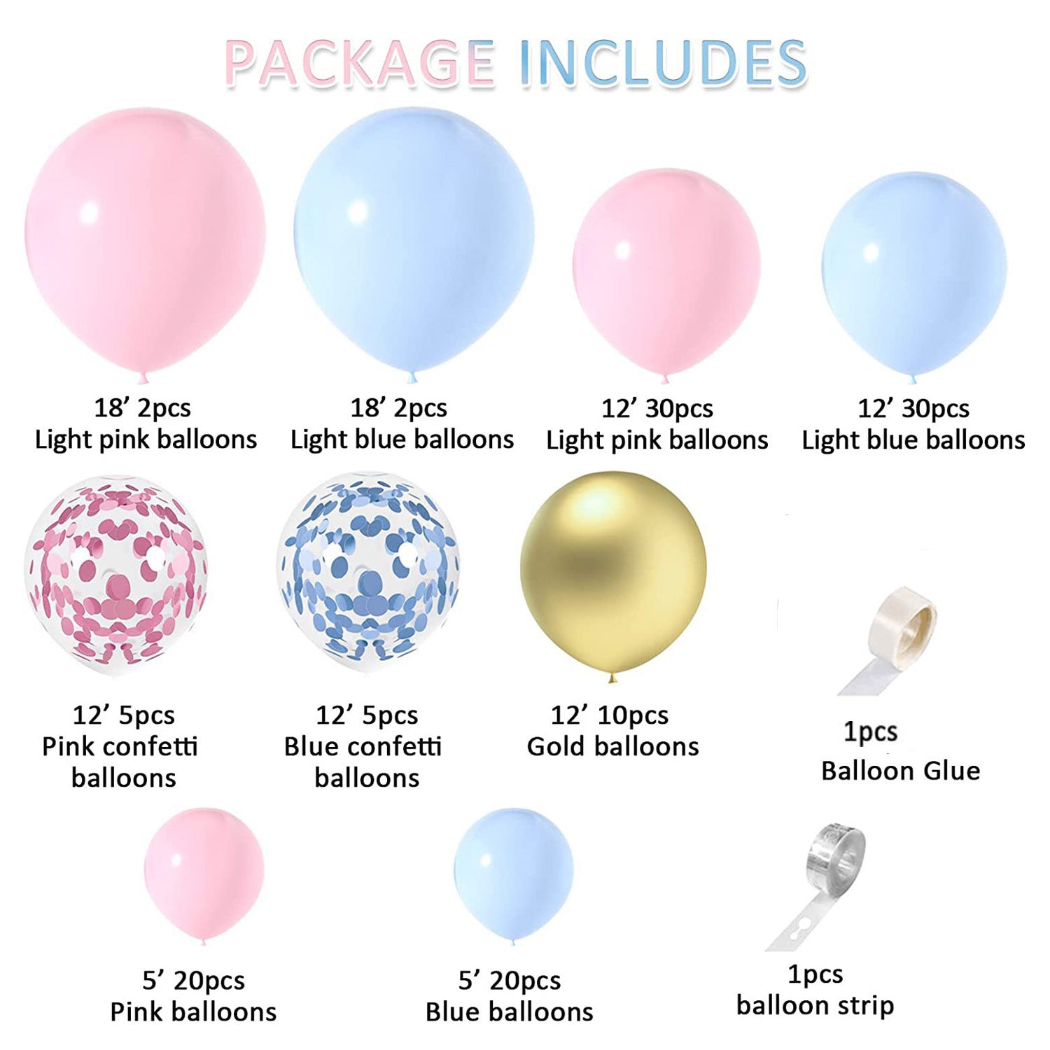 X068: Balloons for Happy Birthday Wedding Anniversary Valentine&