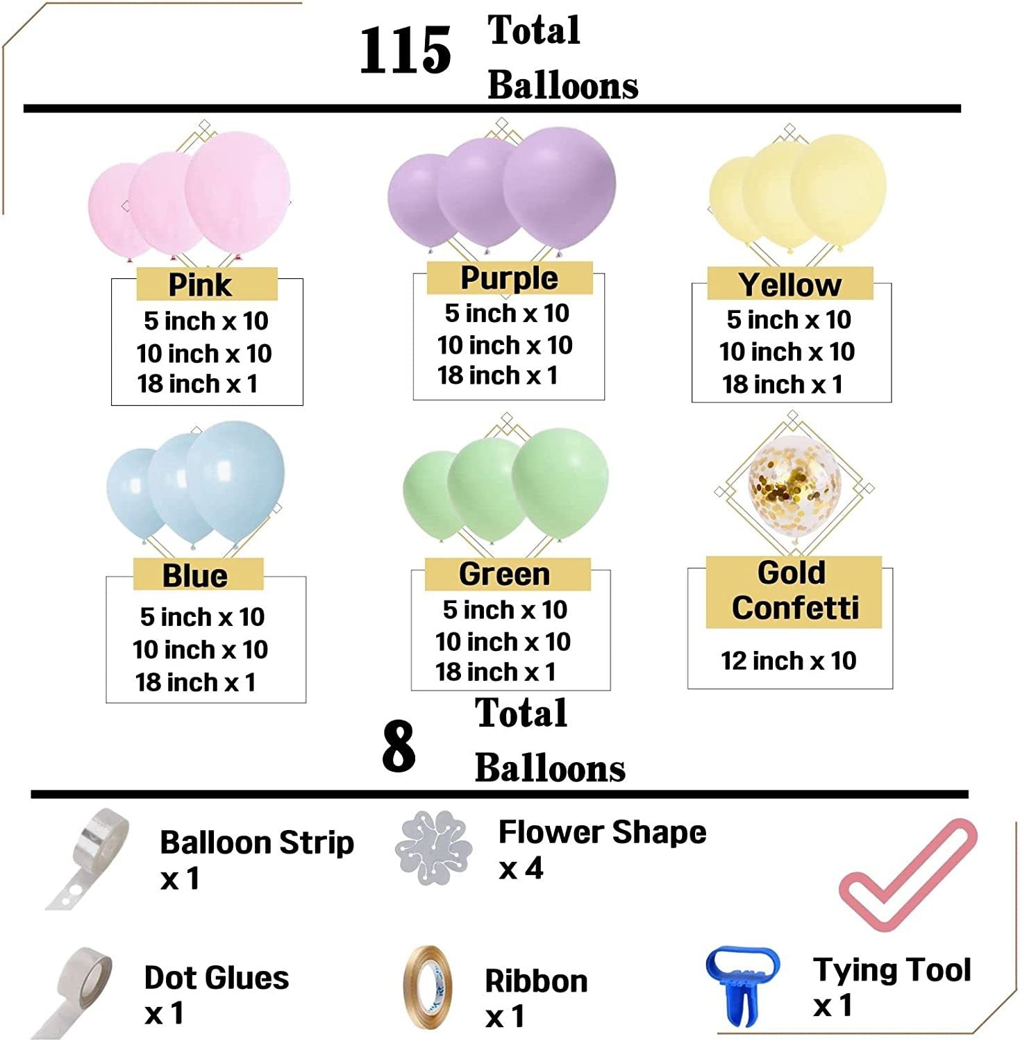 X050 Balloons for Happy Birthday Wedding Anniversary Valentine&