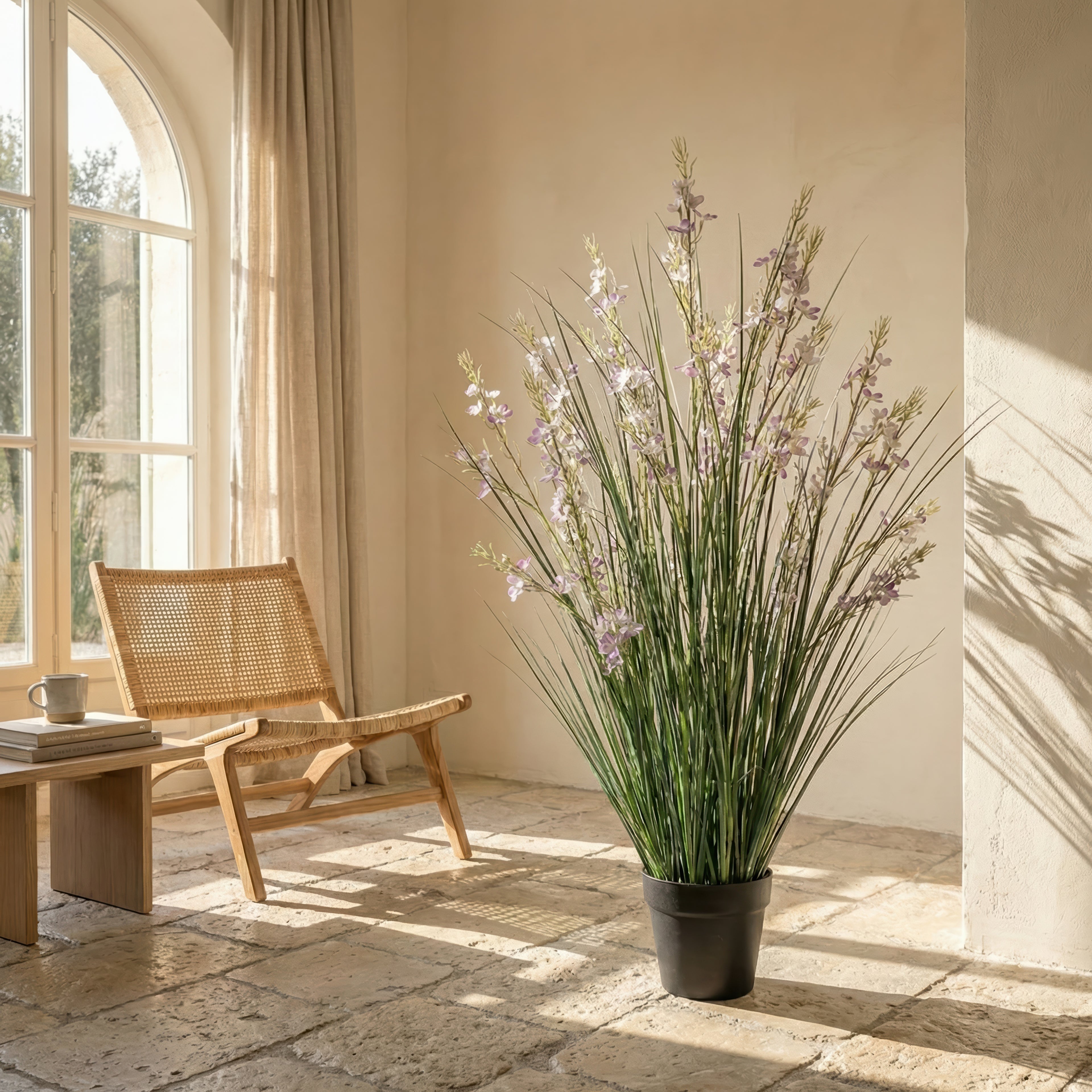 35.4" Faux Mini Milan – Refined Botanical Accent for Contemporary Spaces