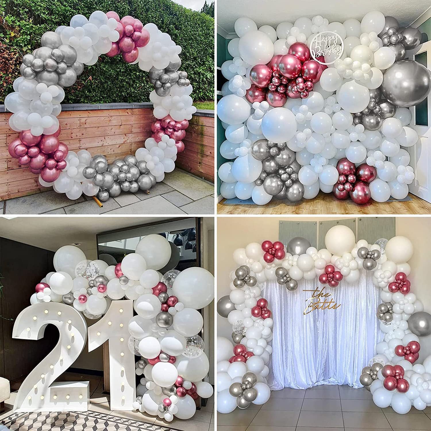 Balloons for Wedding Garland Arch Party Decoration set/ 10 sets Rose Morning