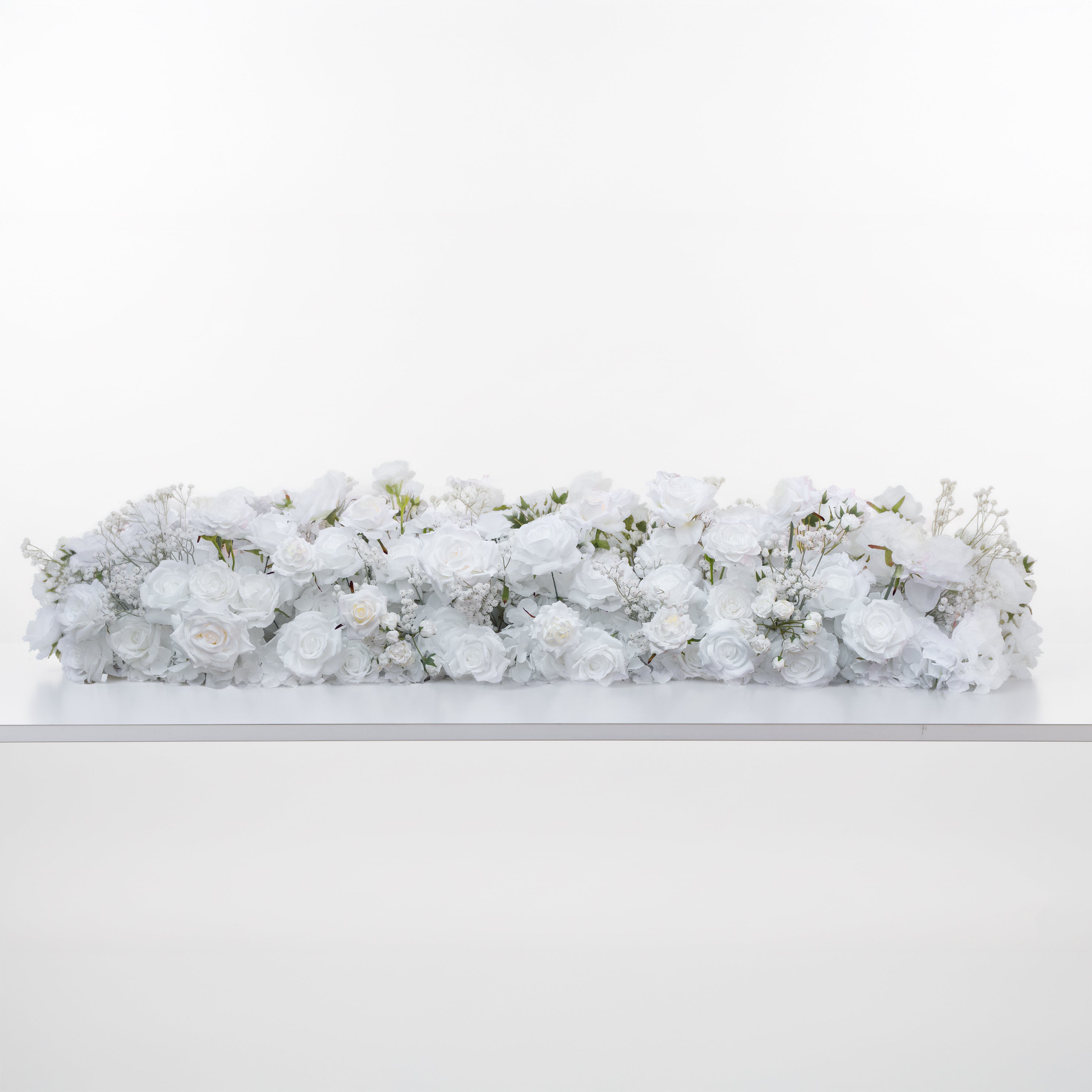 Pick 4 of 6-D: Long strip flower row trailing long table table arrangement table flower