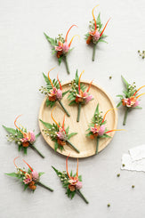 Tropical Pocket Corsage Wedding Decor -R154 Rose Morning