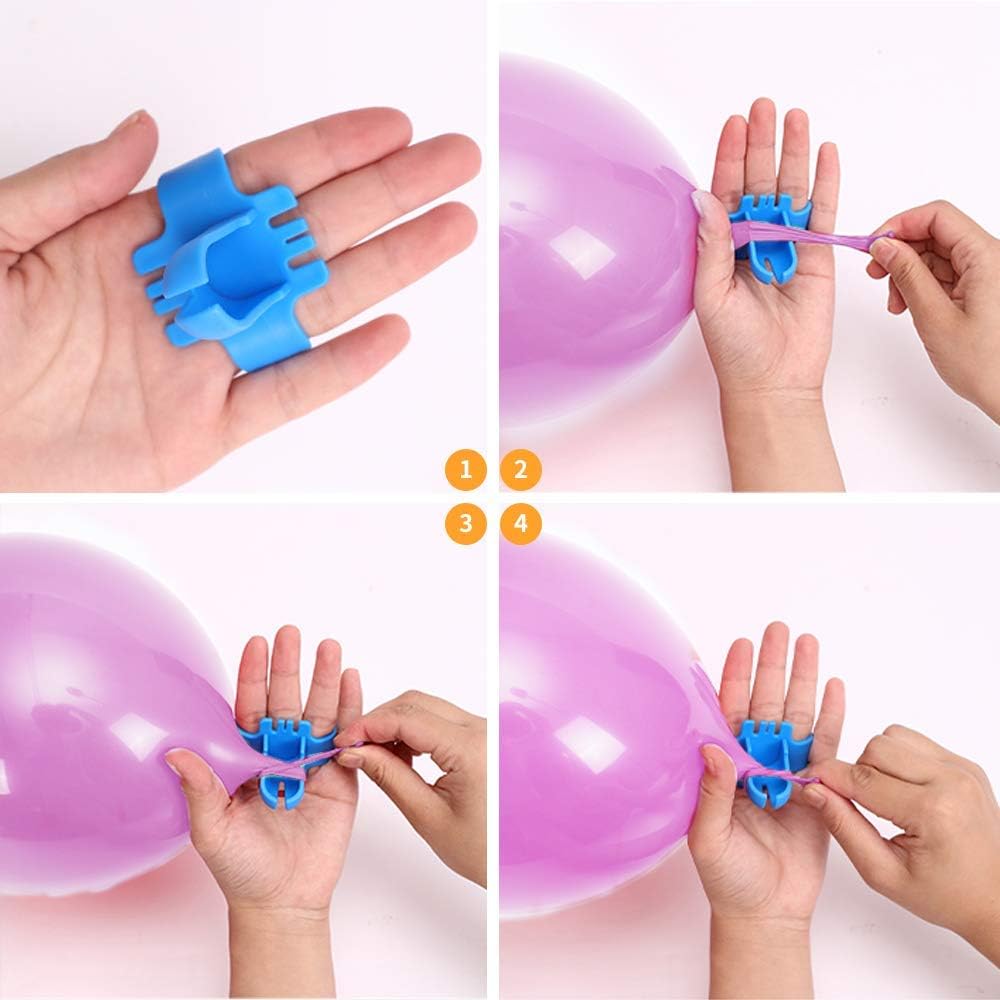 Balloon Pump, Portable Dual Nozzle Ballon Inflator Pump for Balloons 110V 600W Electric Air Pump Blower, Balloon Arch kit &Balloon Garland kit, Balloons for Parties/Helium Tank/Birthday Balloons Set Rose Morning