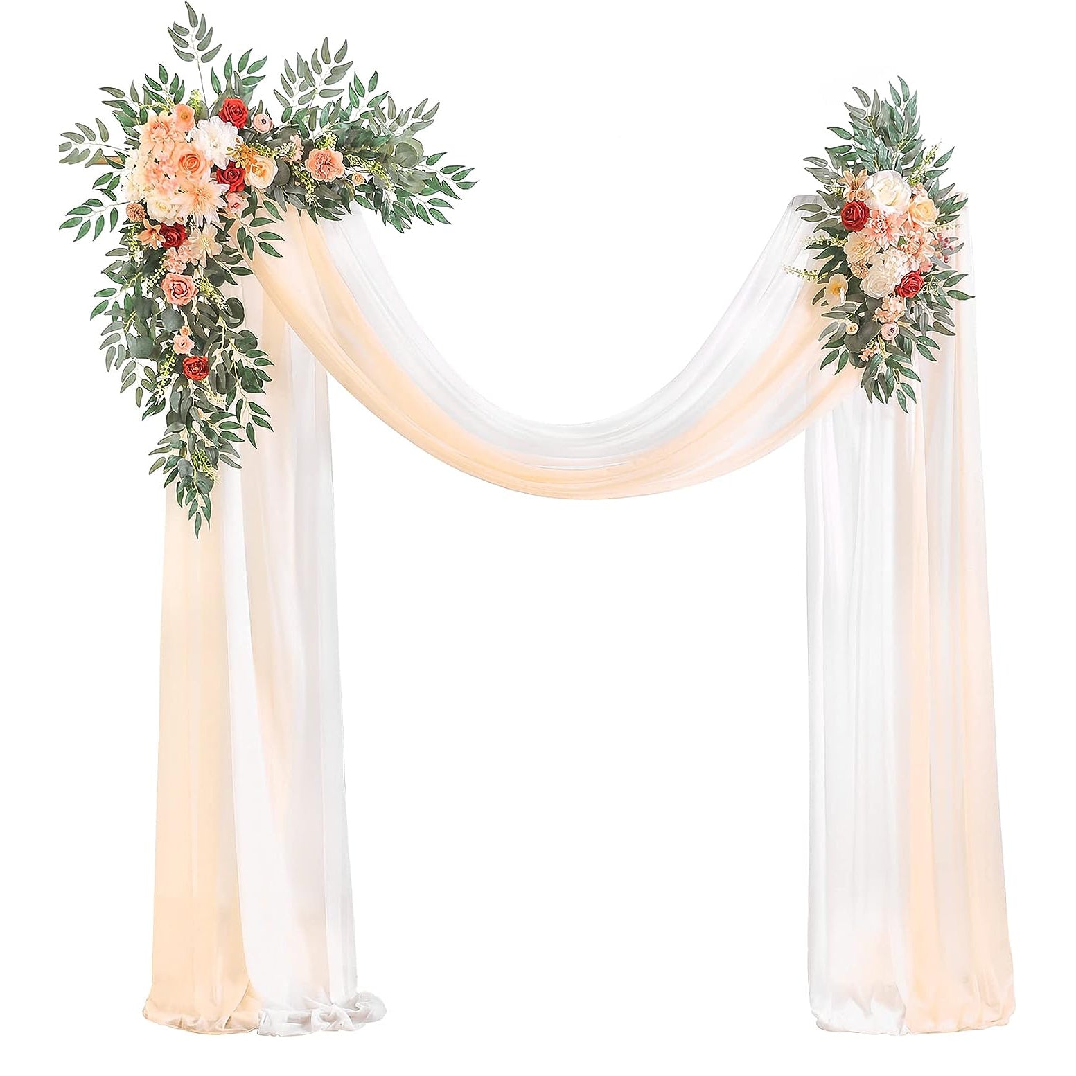 Y021: Champagne Wedding Arch Flowers Kit (Pack of 4) Rose Morning