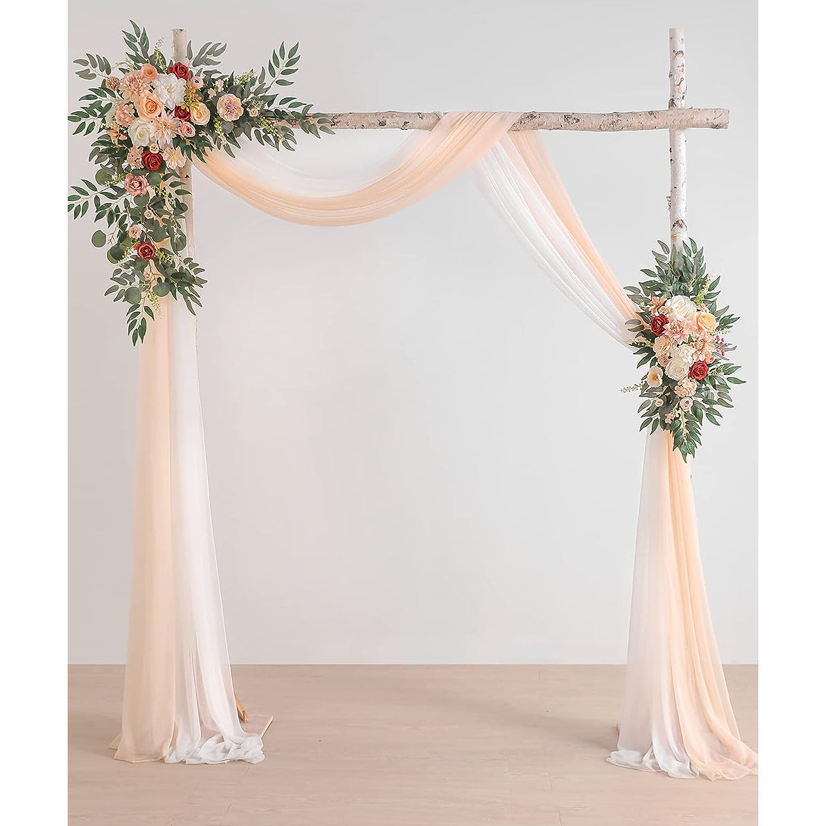 Y021: Champagne Wedding Arch Flowers Kit (Pack of 4) Rose Morning