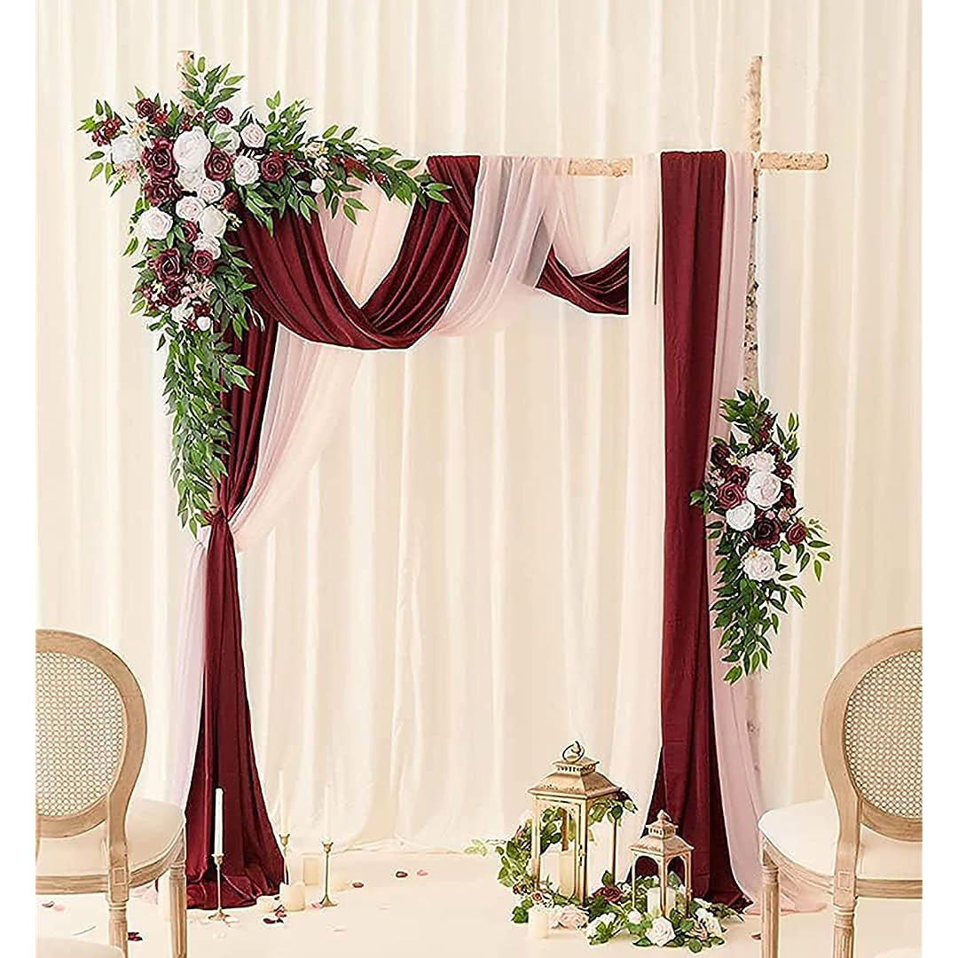 Red Wedding Arch Flowers Kit Pack of 5 Rose Morning
