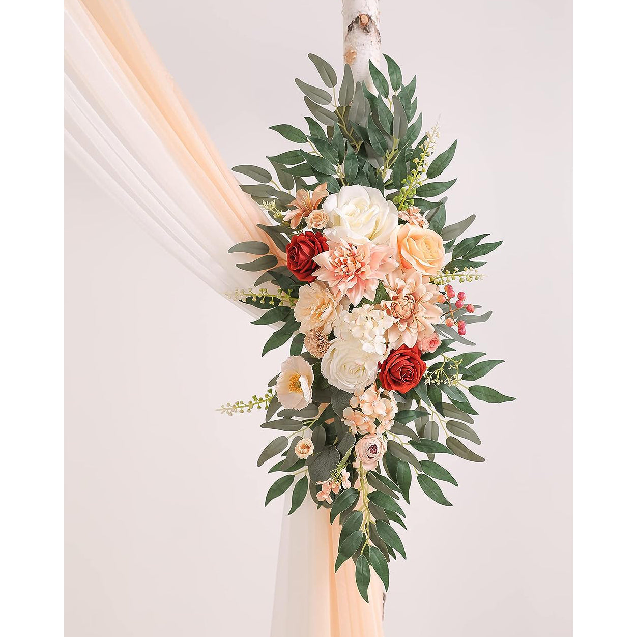 Y021: Champagne Wedding Arch Flowers Kit (Pack of 4) Rose Morning