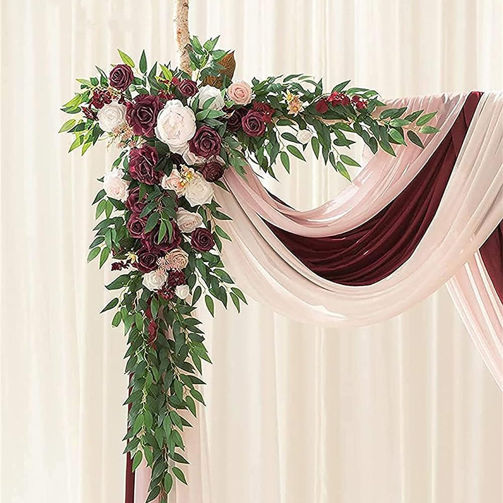Red Wedding Arch Flowers Kit Pack of 5 Rose Morning