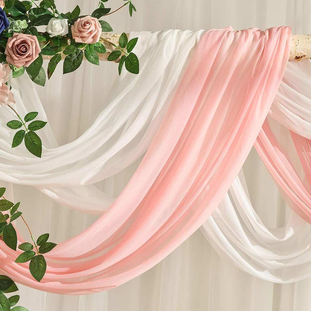 Dusty Rose&Navy Blue Wedding Arch Flowers Kit (Pack of 5) Rose Morning