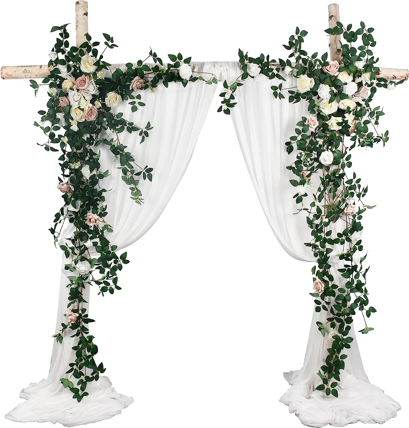 Y005 Artificial Wedding Arch Floral Decoration(Pack of 4) Rose Morning