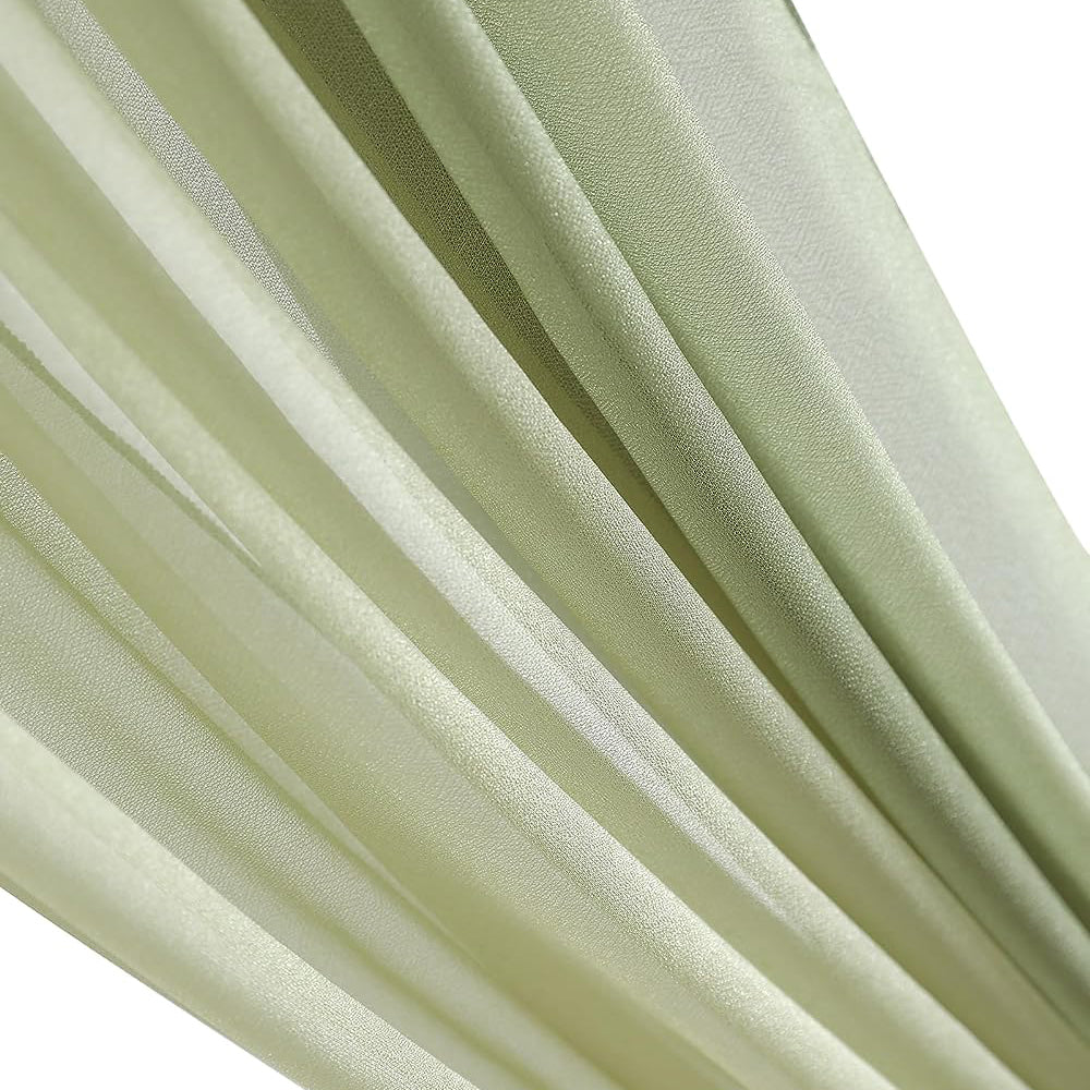 Lemon Green Wedding Arch Draping Fabric 2 Panel Rose Morning