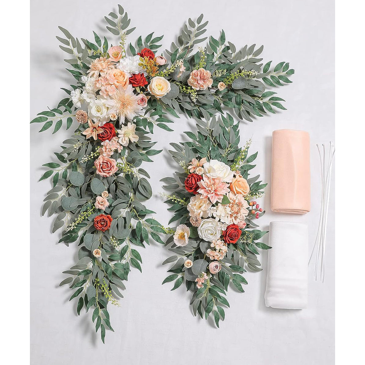 Y021: Champagne Wedding Arch Flowers Kit (Pack of 4) Rose Morning