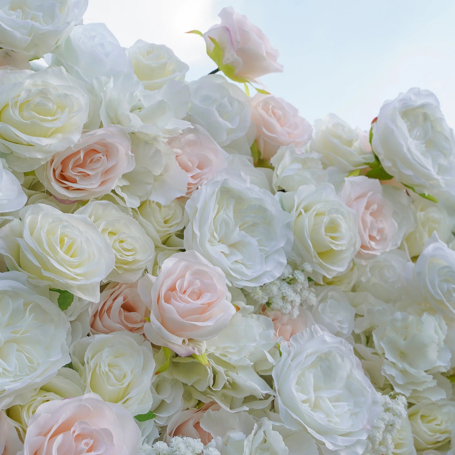 Adele:5D Fabric Artificial rolling up curtain flower wall