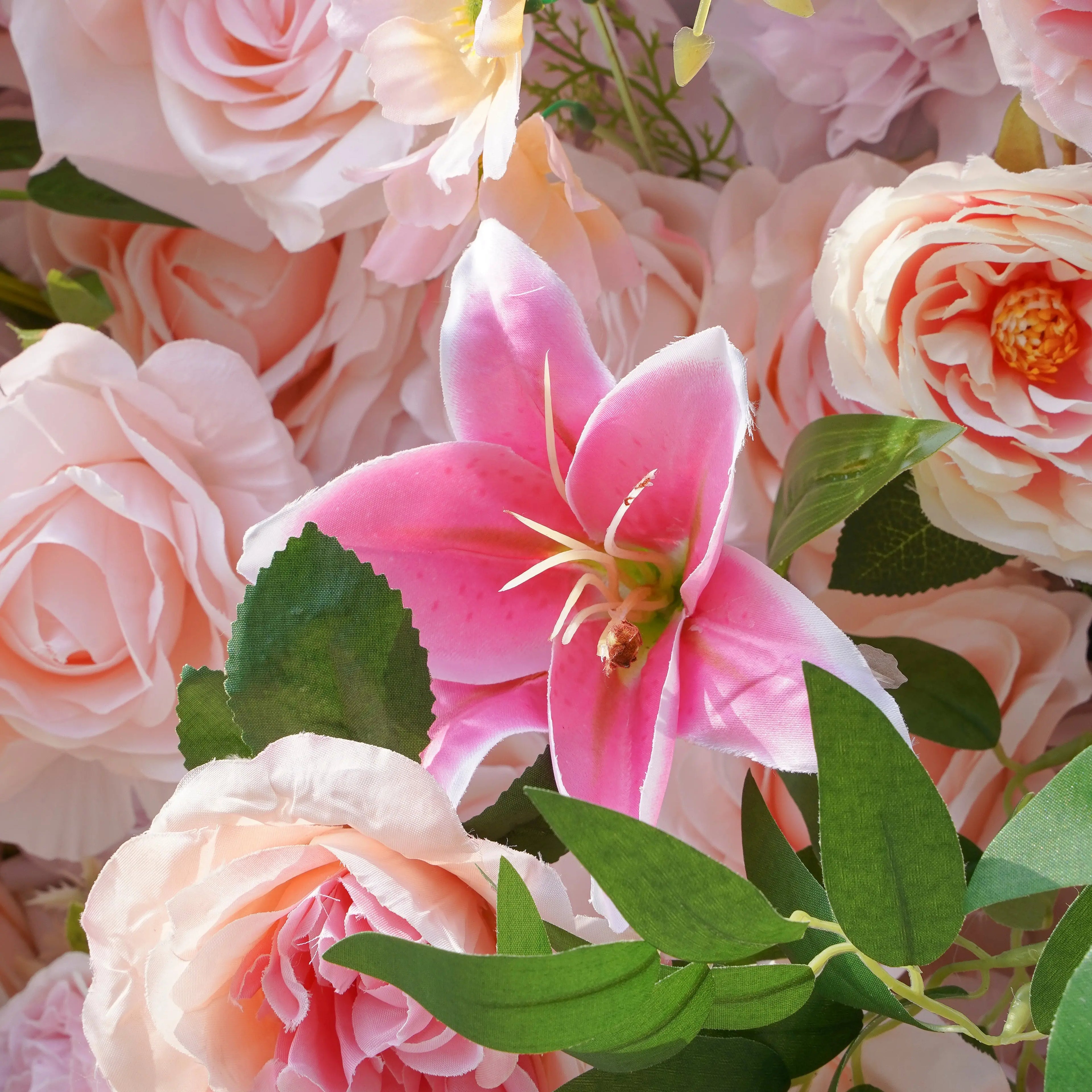 Alice:5D Fabric Artificial rolling up curtain flower wall