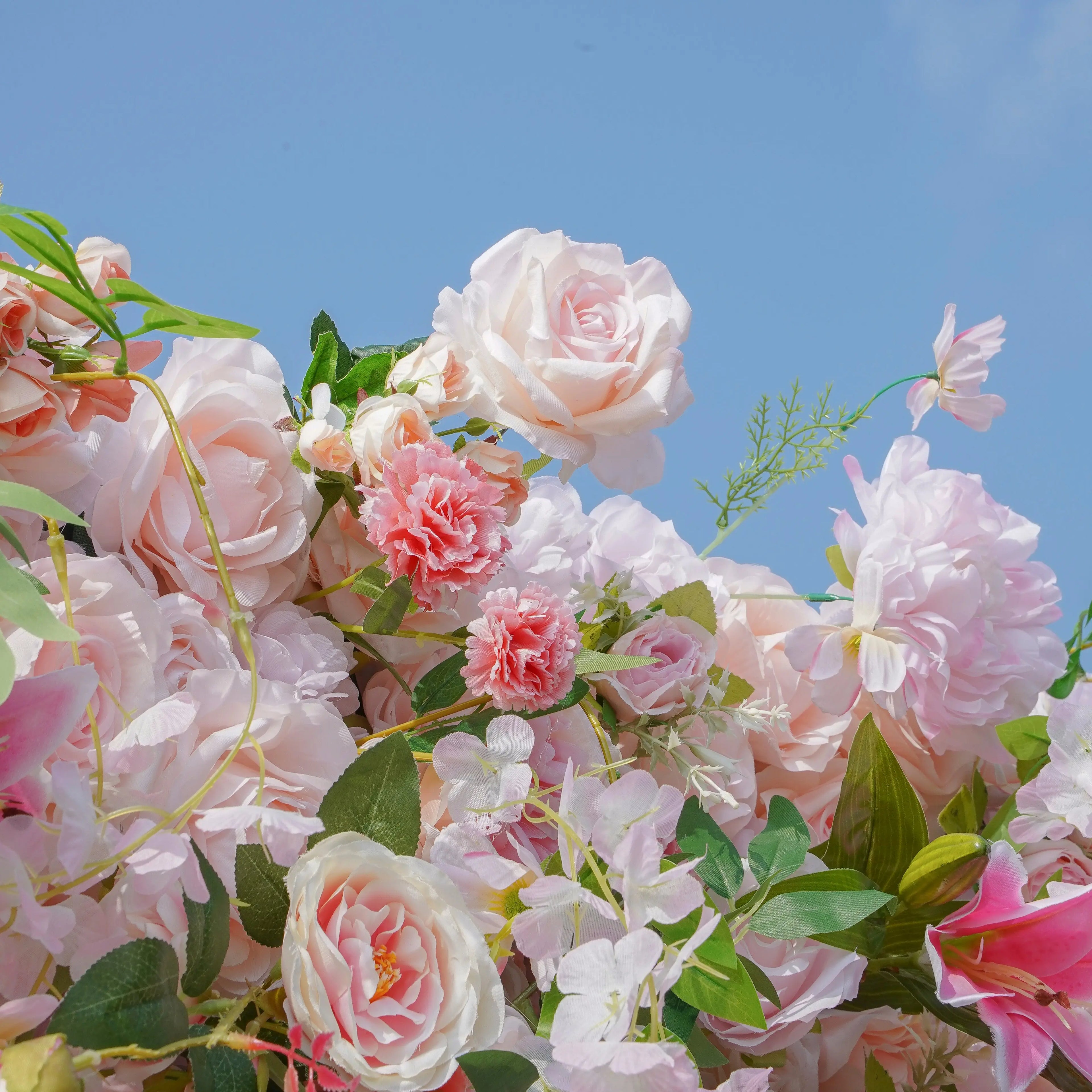 Alice:5D Fabric Artificial rolling up curtain flower wall
