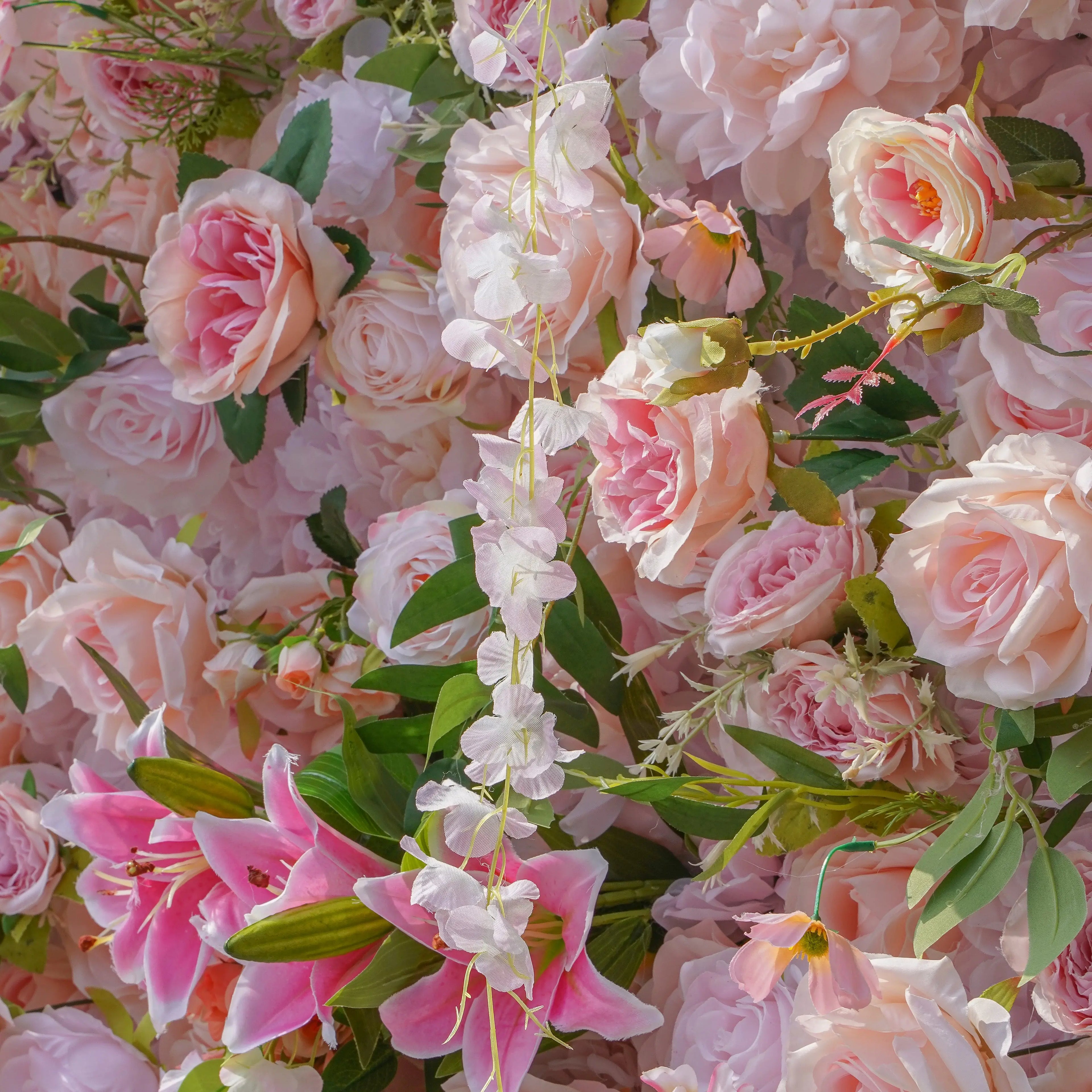 Alice:5D Fabric Artificial rolling up curtain flower wall