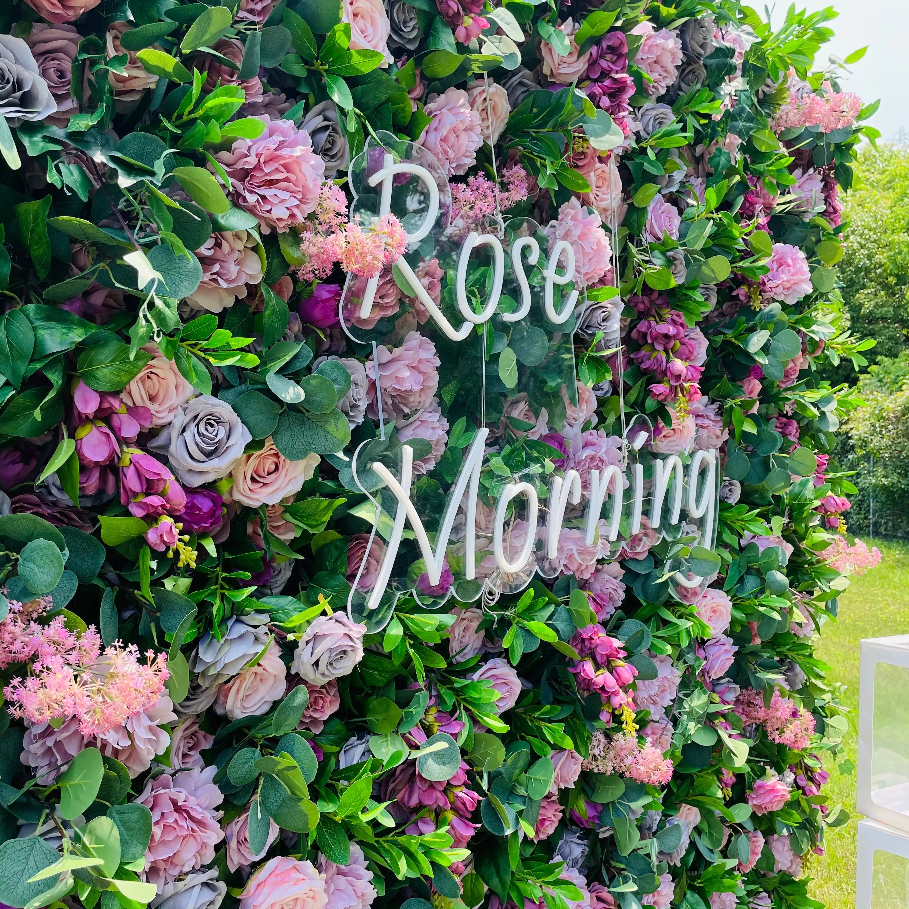 Autumn:5D Fabric Artificial rolling up curtain flower wall