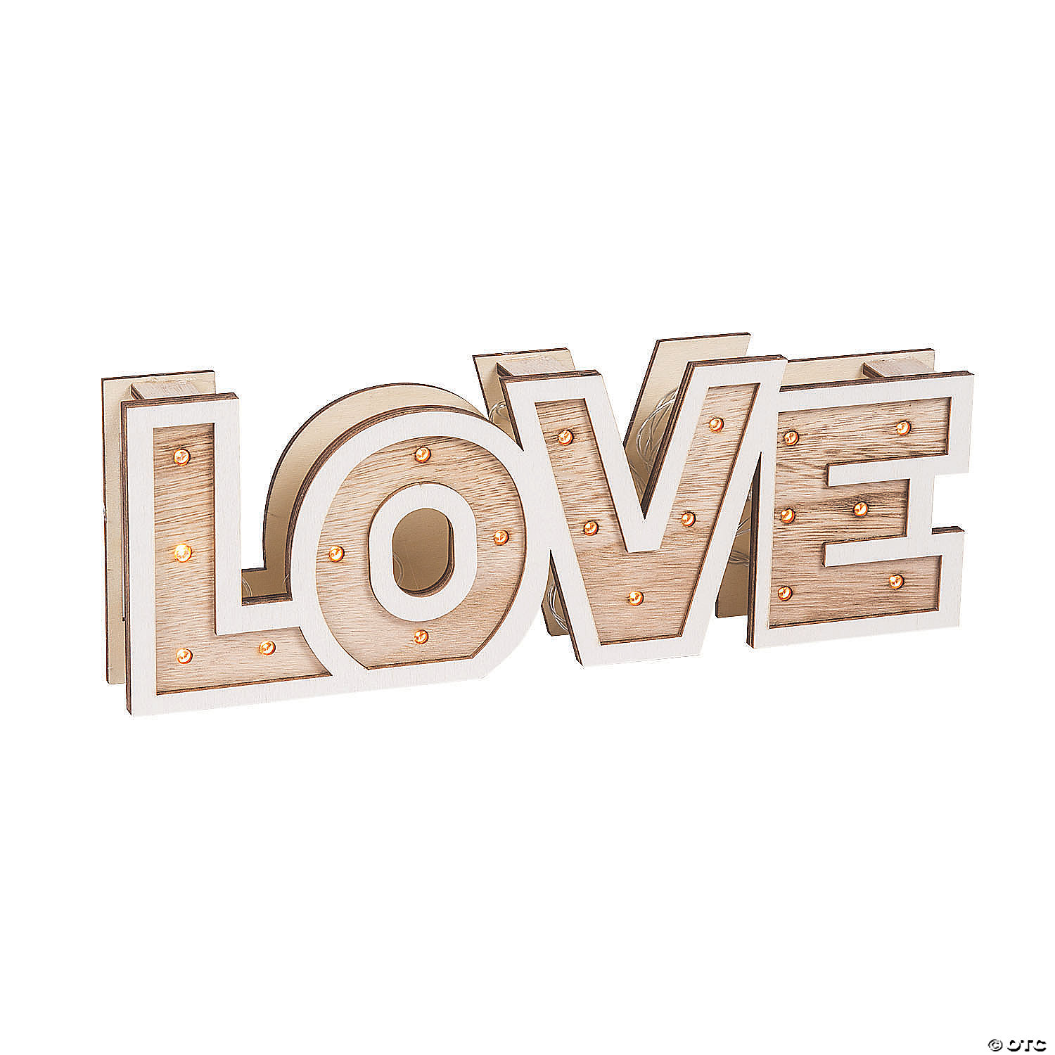 B017: Decoration Lights Rustic Love Marquee Sign Light Rose Morning