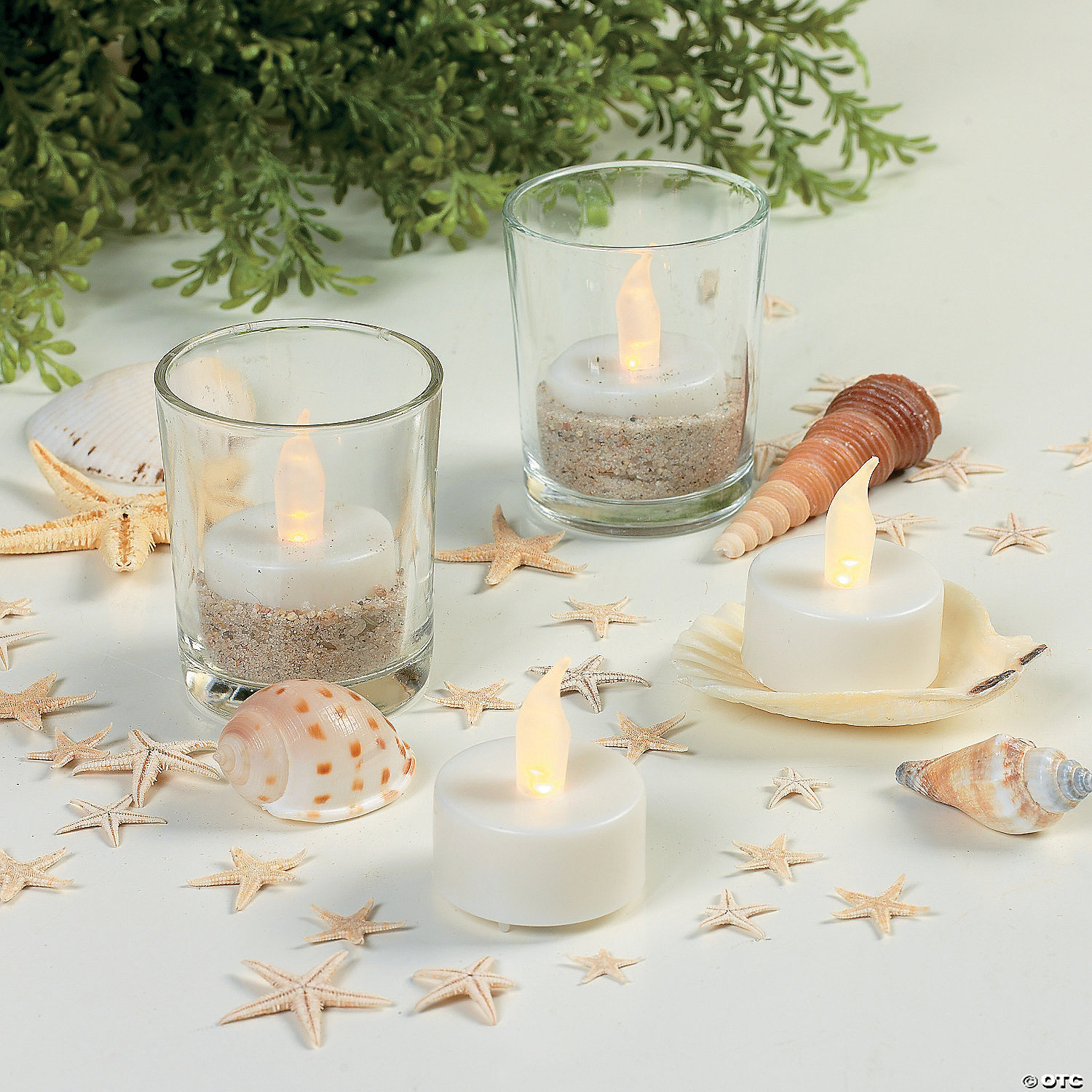 Wedding and Event Decorative White Battery-Operated Candle Set Rose Morning