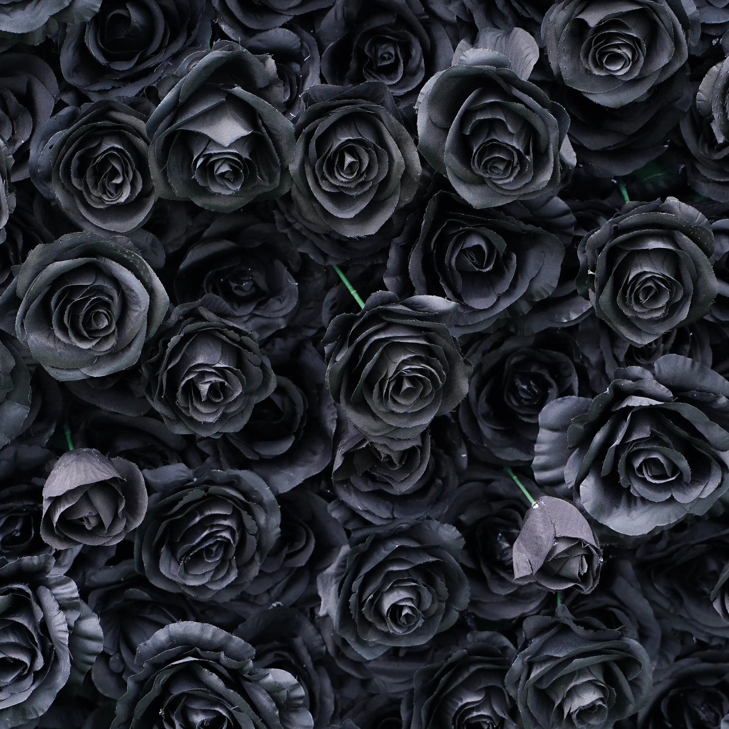 Black:4D Fabric Artificial rolling up curtain flower wall