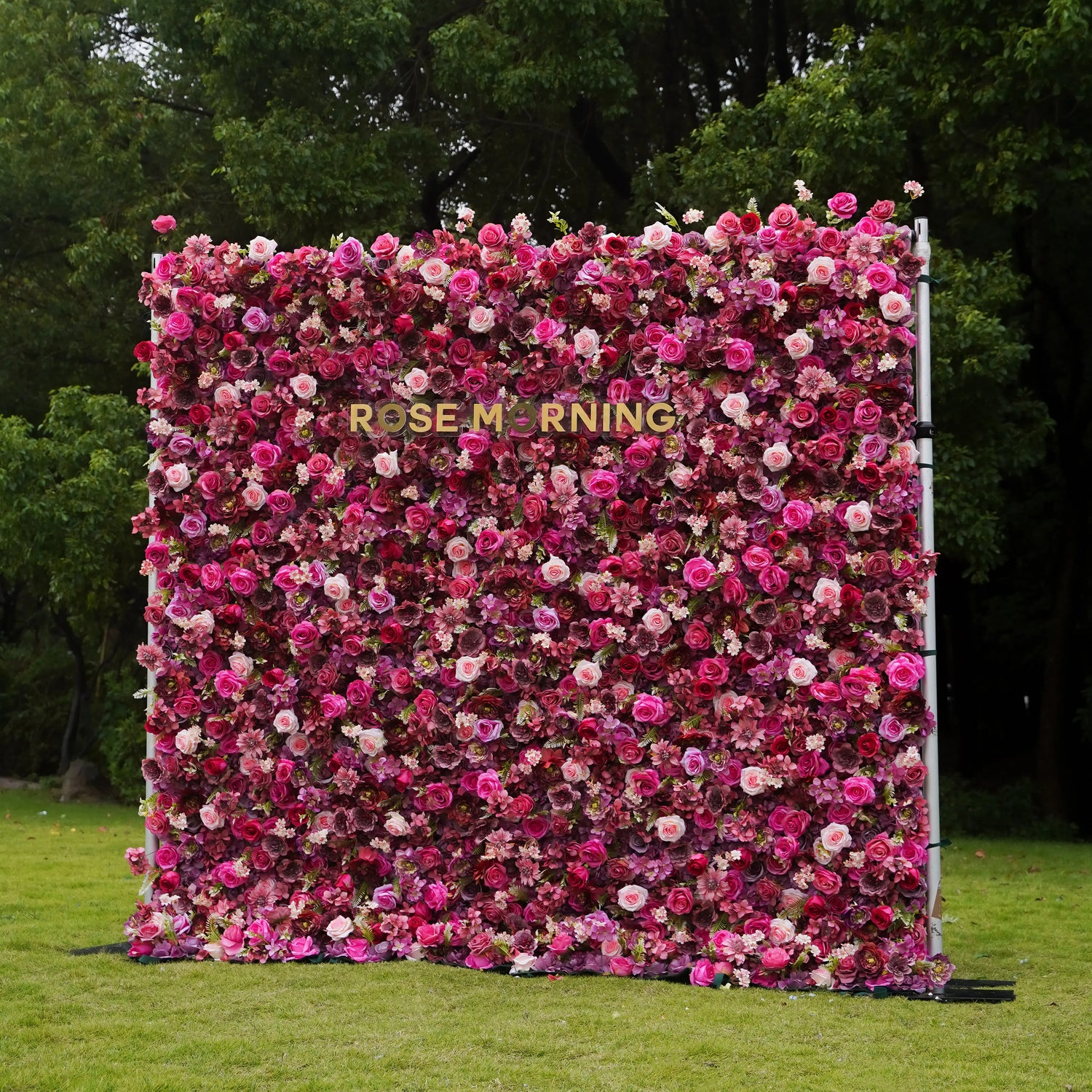 Blossom:7D Fabric Artificial rolling up curtain flower wall