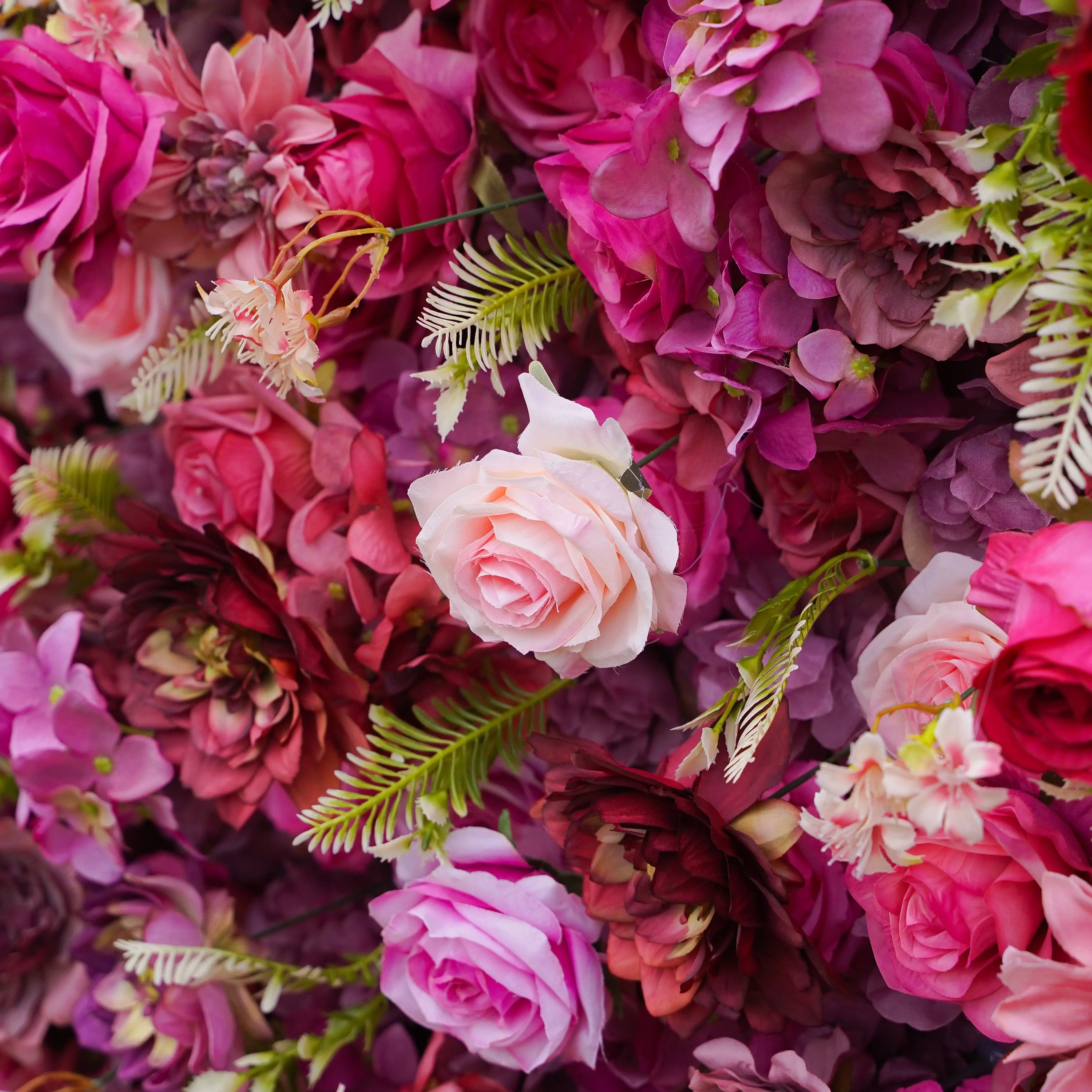 Blossom:7D Fabric Artificial rolling up curtain flower wall