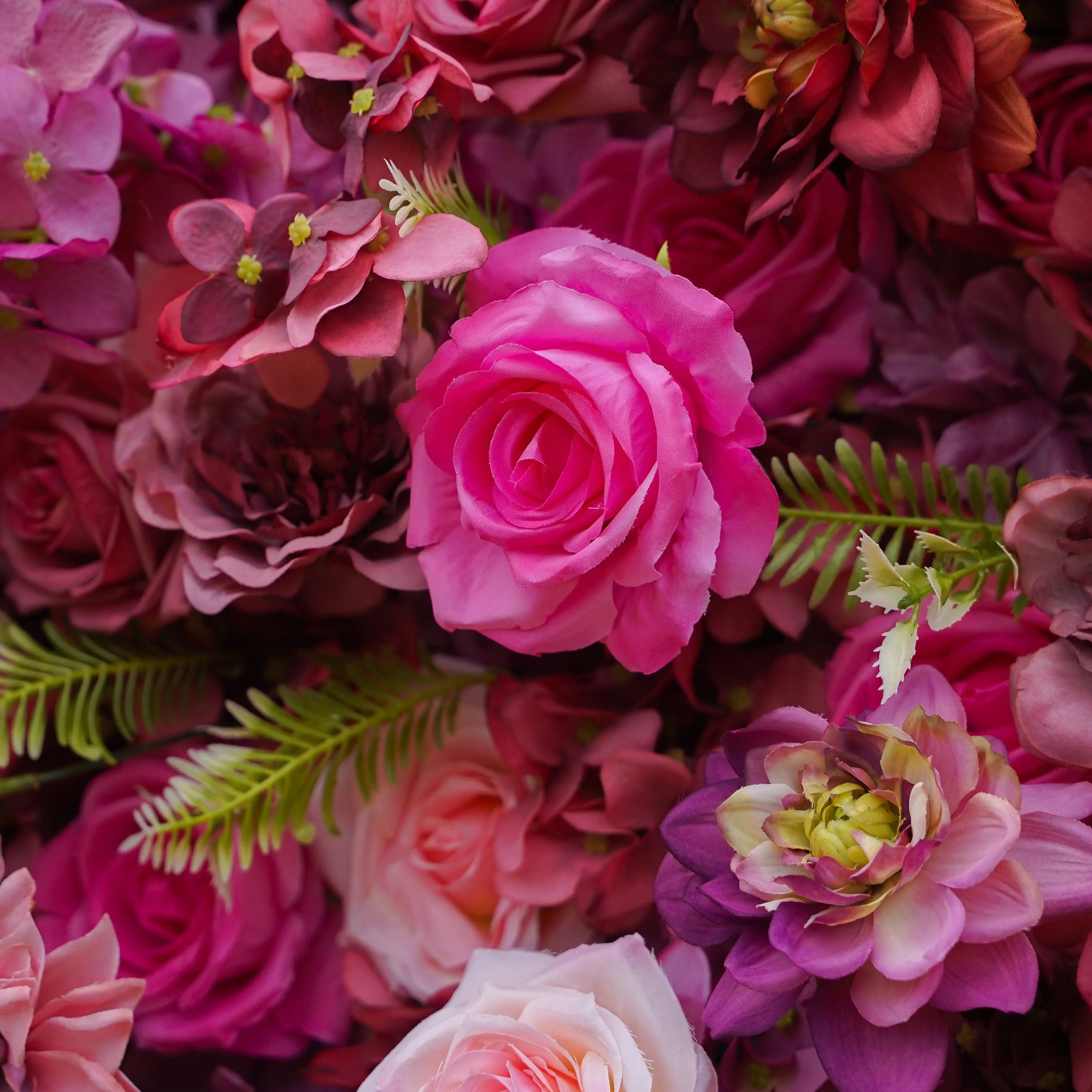 Blossom:7D Fabric Artificial rolling up curtain flower wall