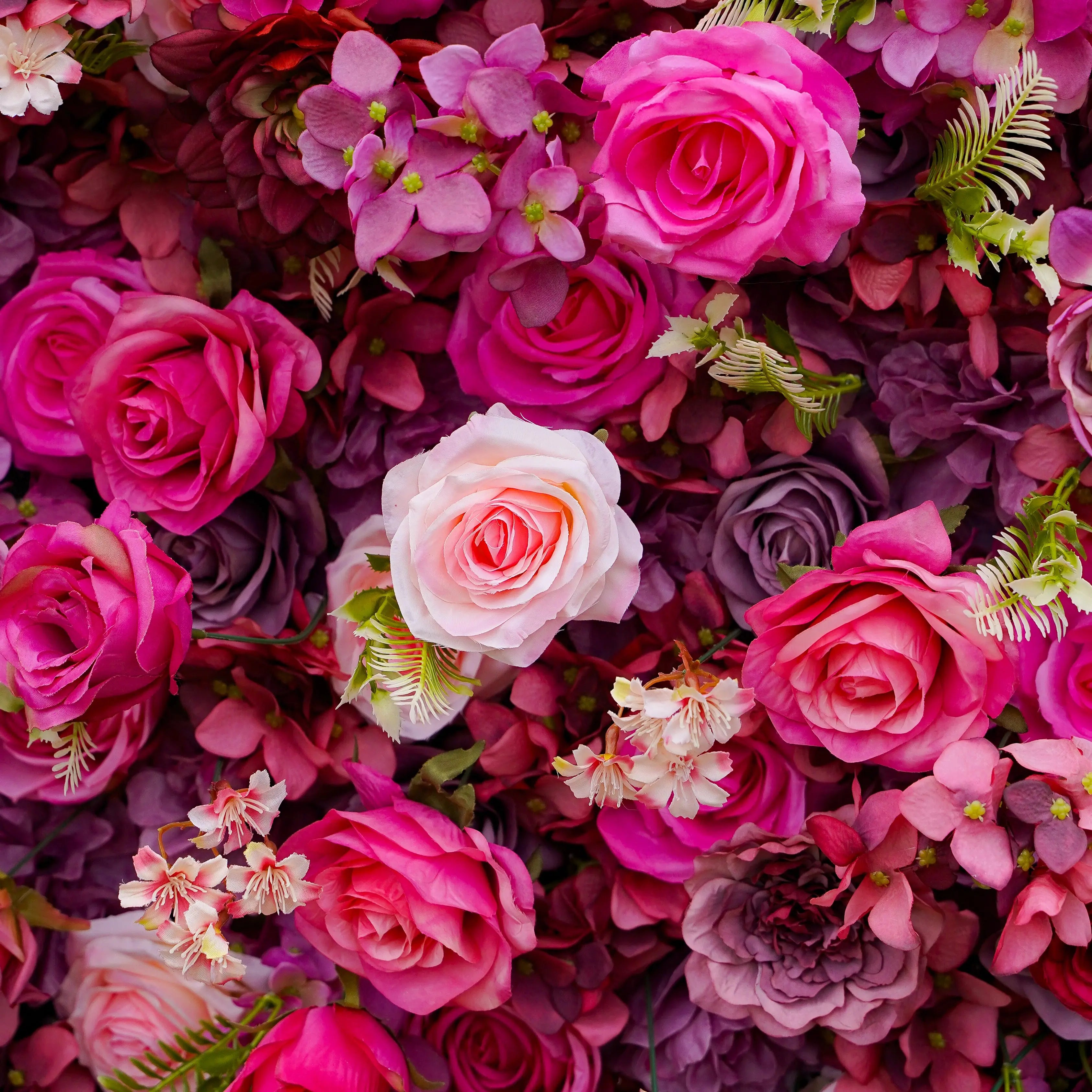 Blossom:7D Fabric Artificial rolling up curtain flower wall