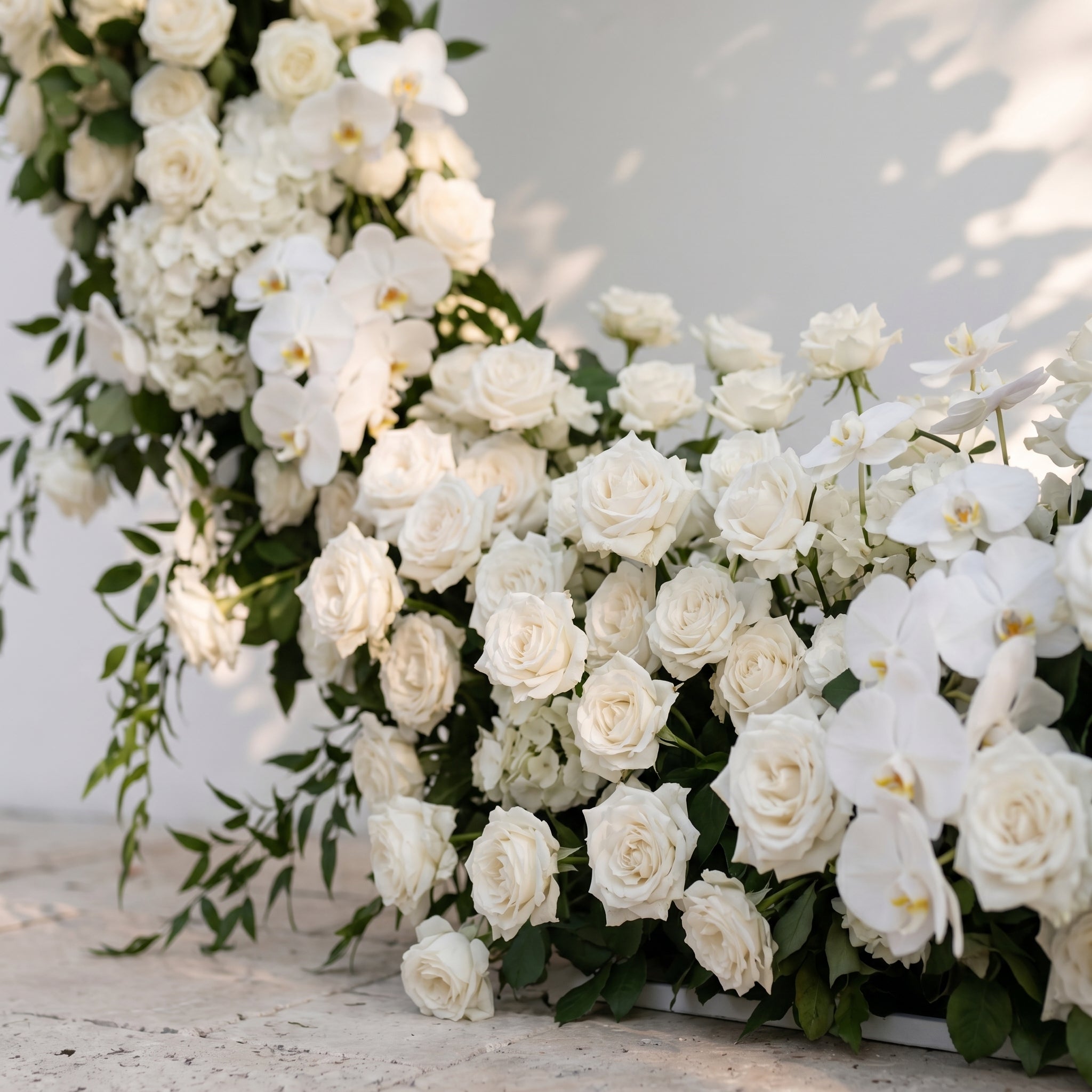 Calrielle Round Arch 2026 New Wedding Party Background Floral Arch Decoration