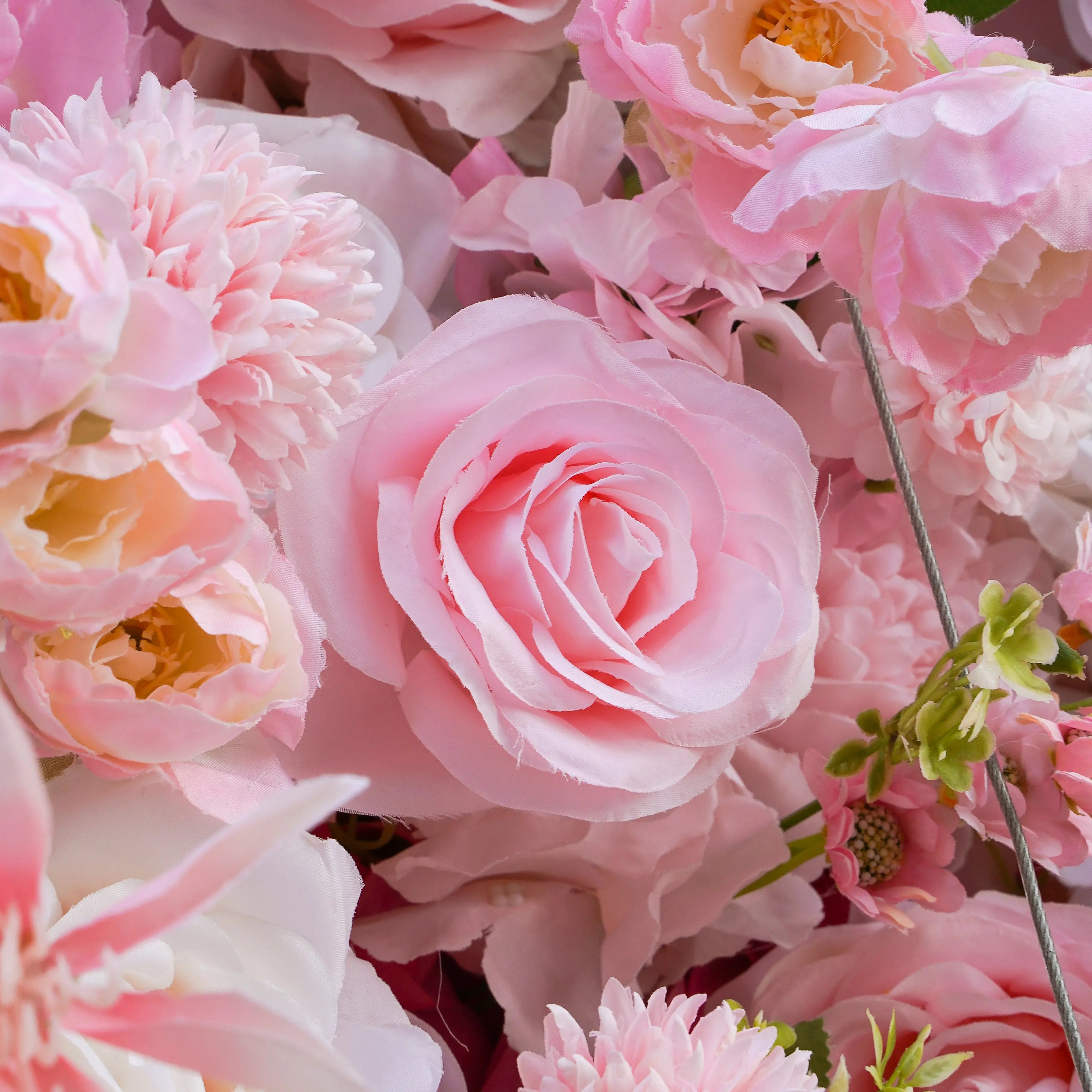 CiCi:5D Fabric Artificial Flower Wall Rolling Up Curtain Flower Wall