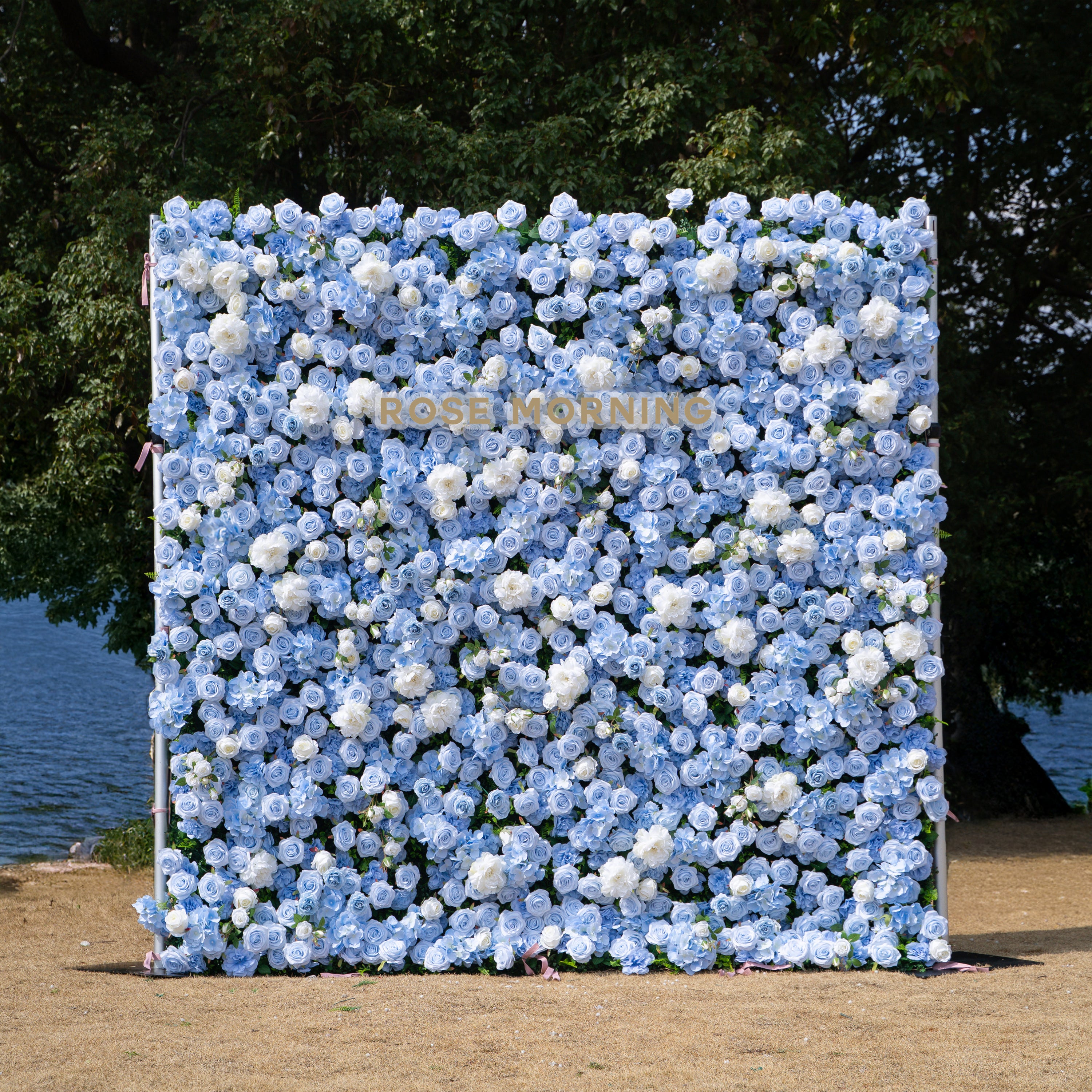 Clarissa:3D Fabric Artificial rolling up curtain flower wall