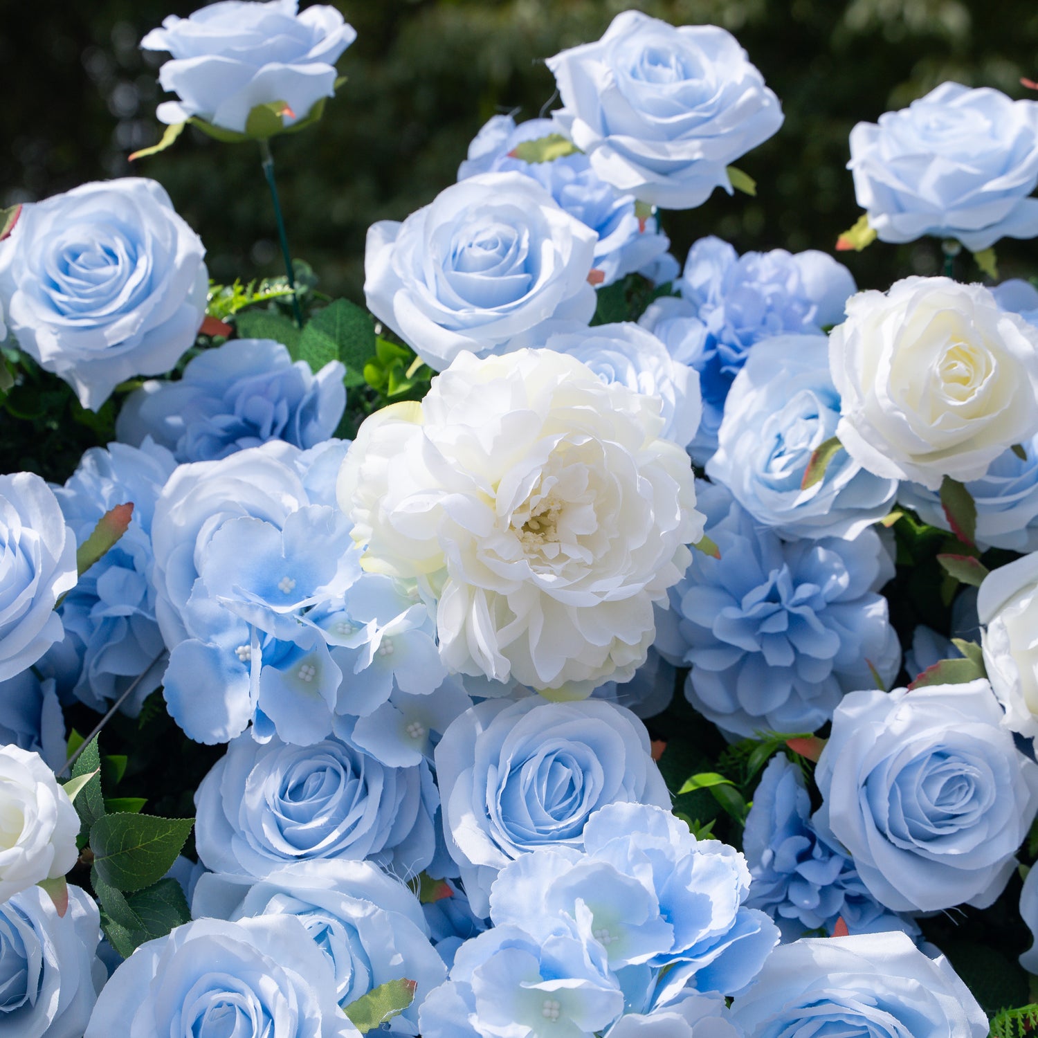 Clarissa:3D Fabric Artificial rolling up curtain flower wall