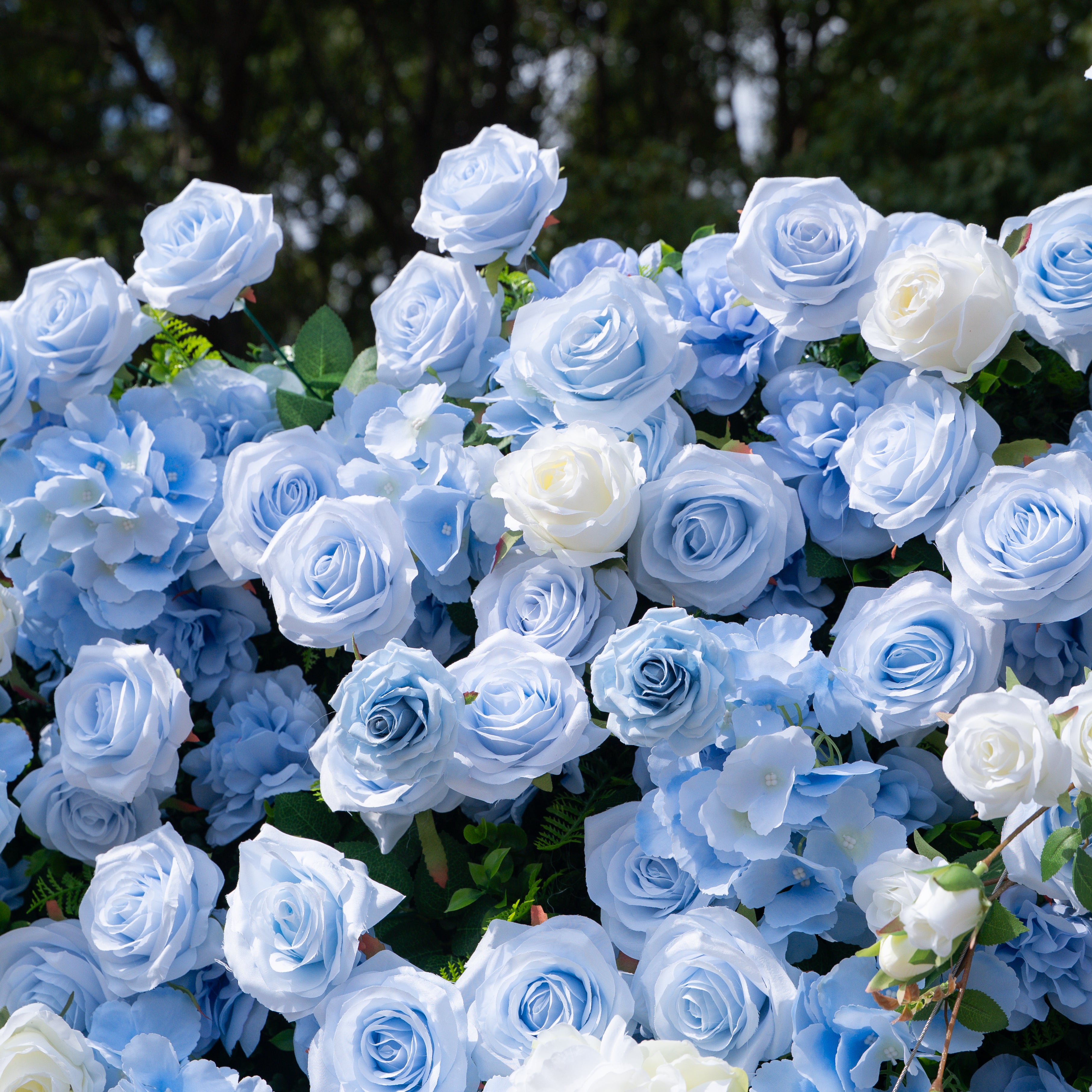Clarissa:3D Fabric Artificial rolling up curtain flower wall
