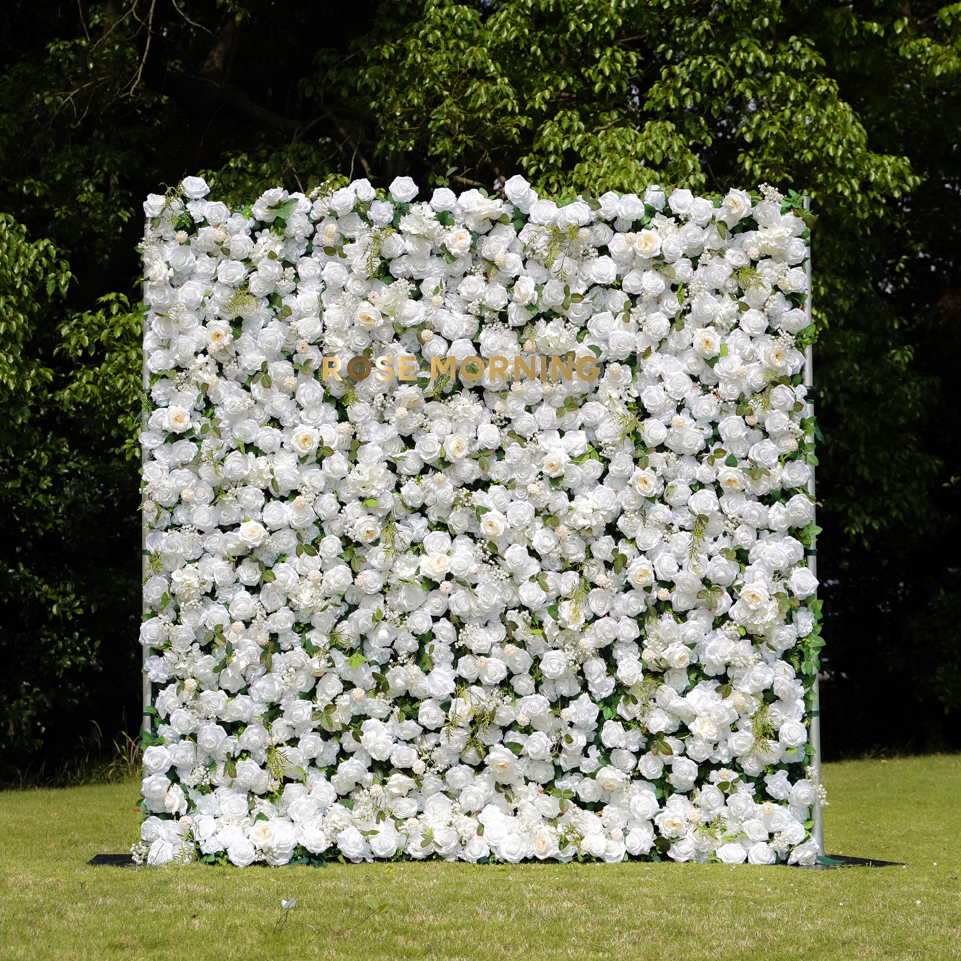 Corina:5D Fabric Artificial rolling up curtain flower wall (Ready to ship) Rose Morning
