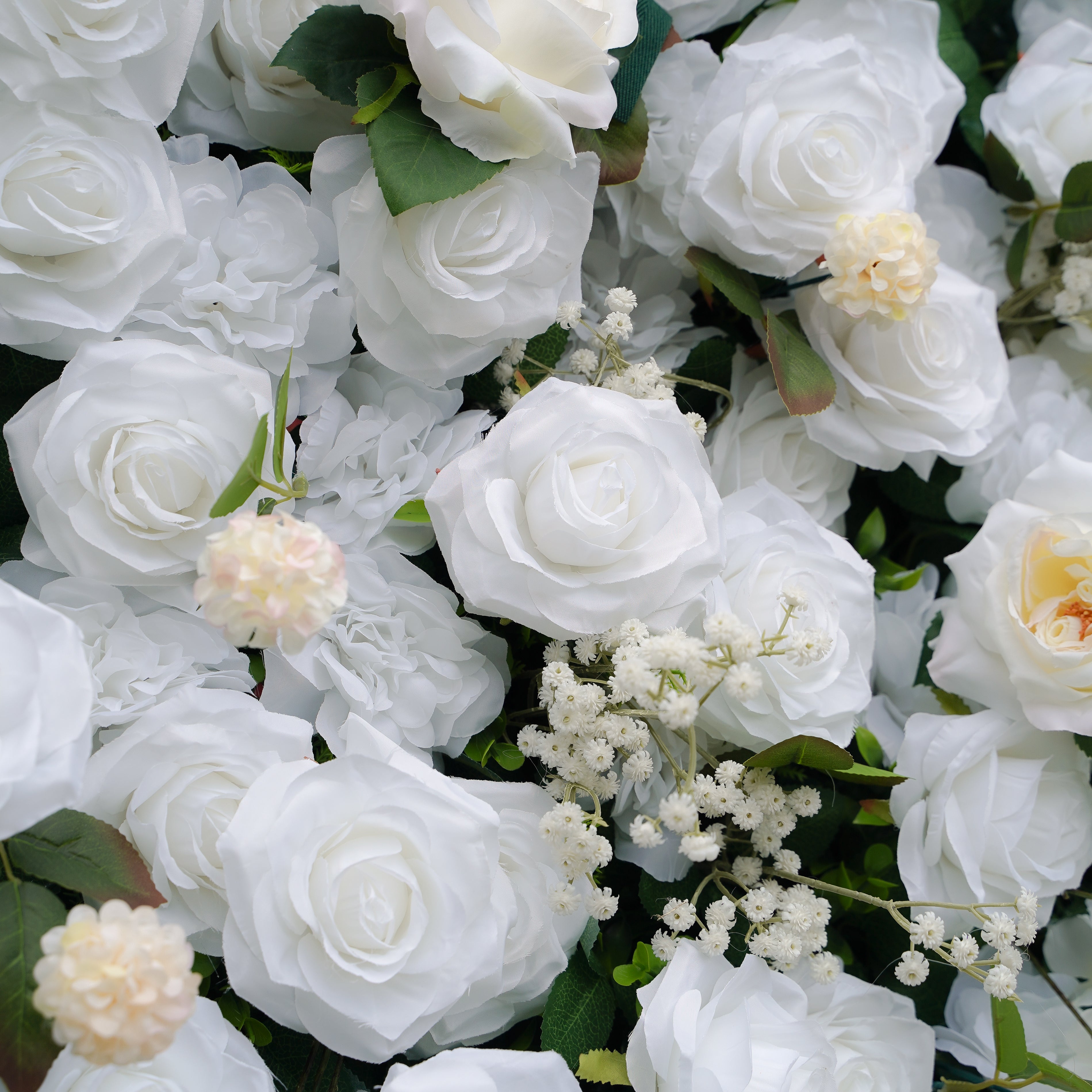 Corina:5D Fabric Artificial rolling up curtain flower wall (Ready to ship) Rose Morning